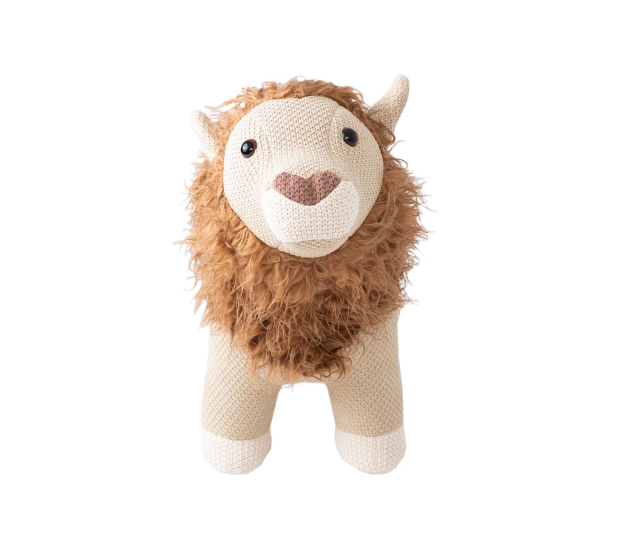Lion Maxi plush toy Cotton Wood Brown