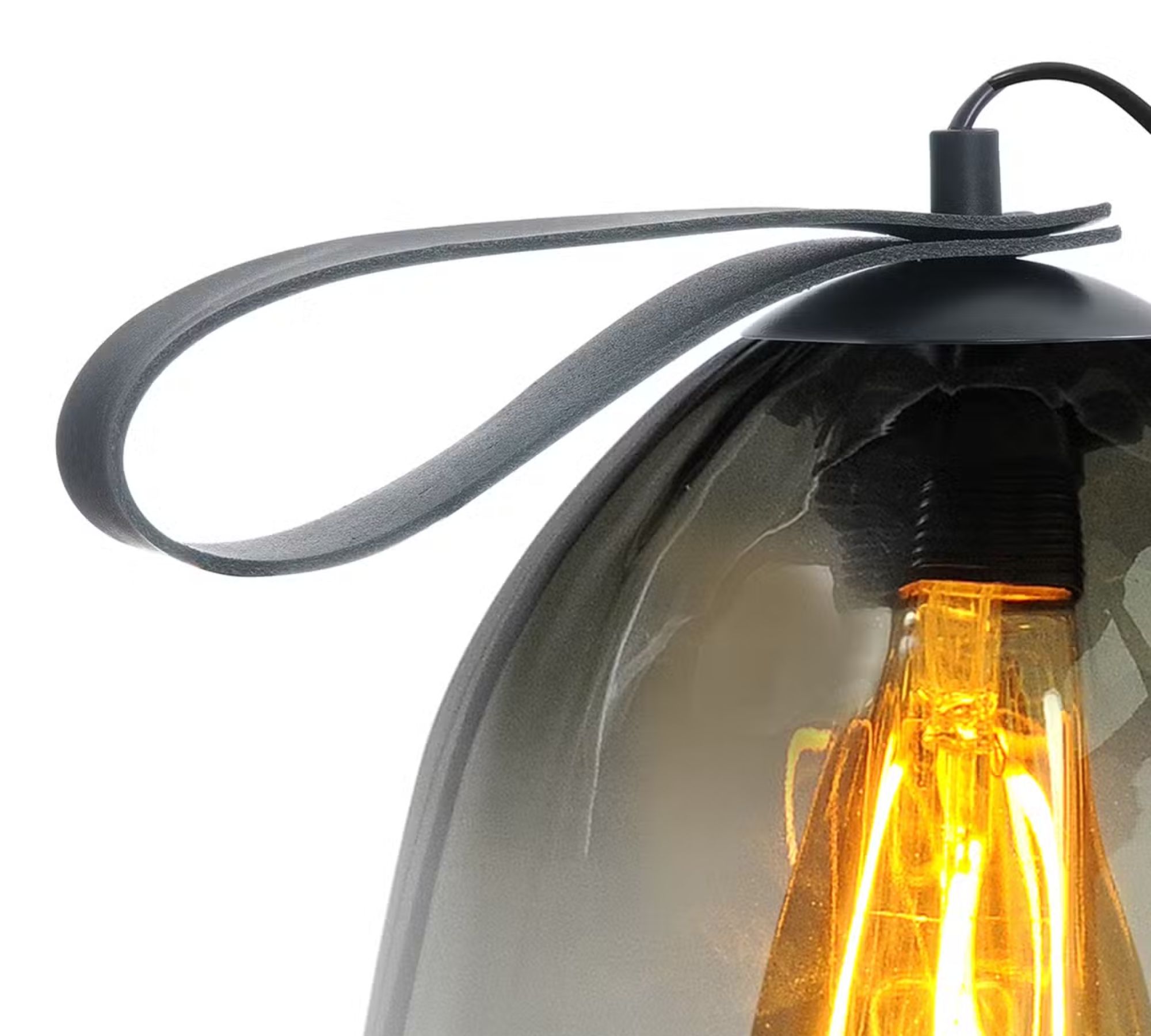 Table lamp 1-light Steel Clear glass