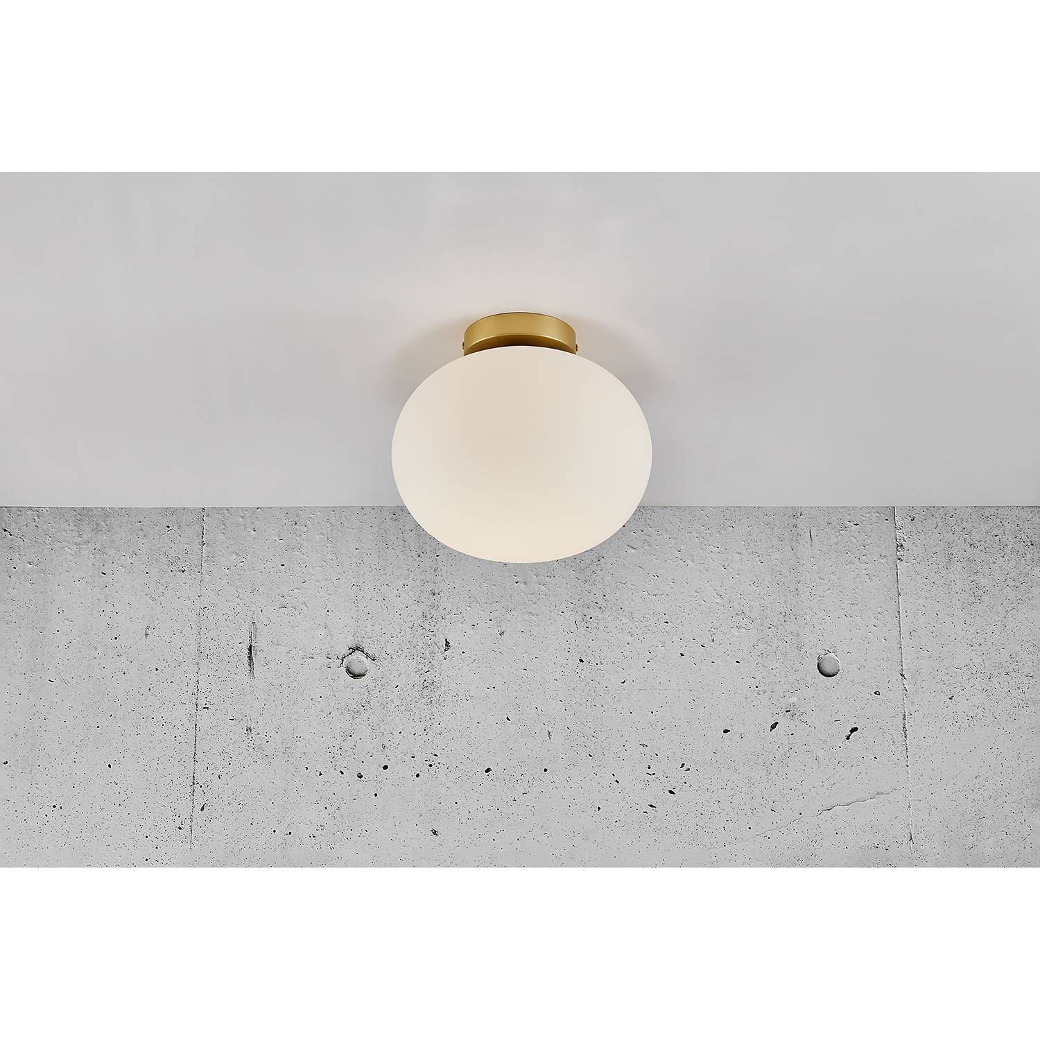 Alton I Ceiling light Opal glass Steel 1-light
