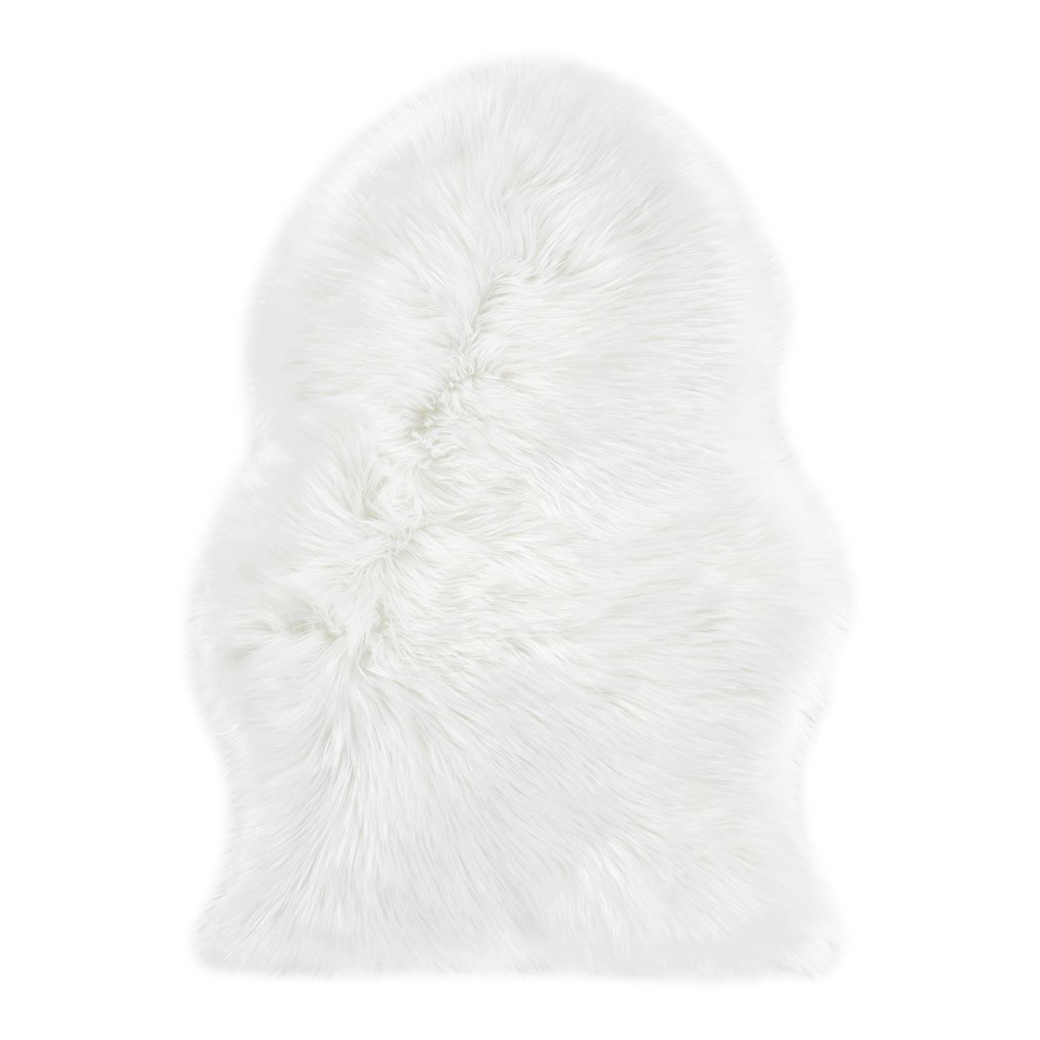 Fellteppich Ovium Acryl / Polyester Weiß