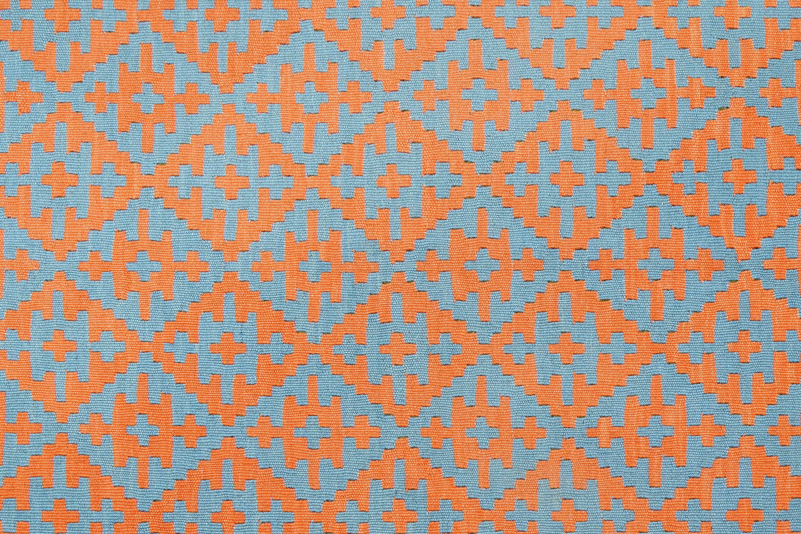 Kelim Gashgai Teppich Wolle Orange