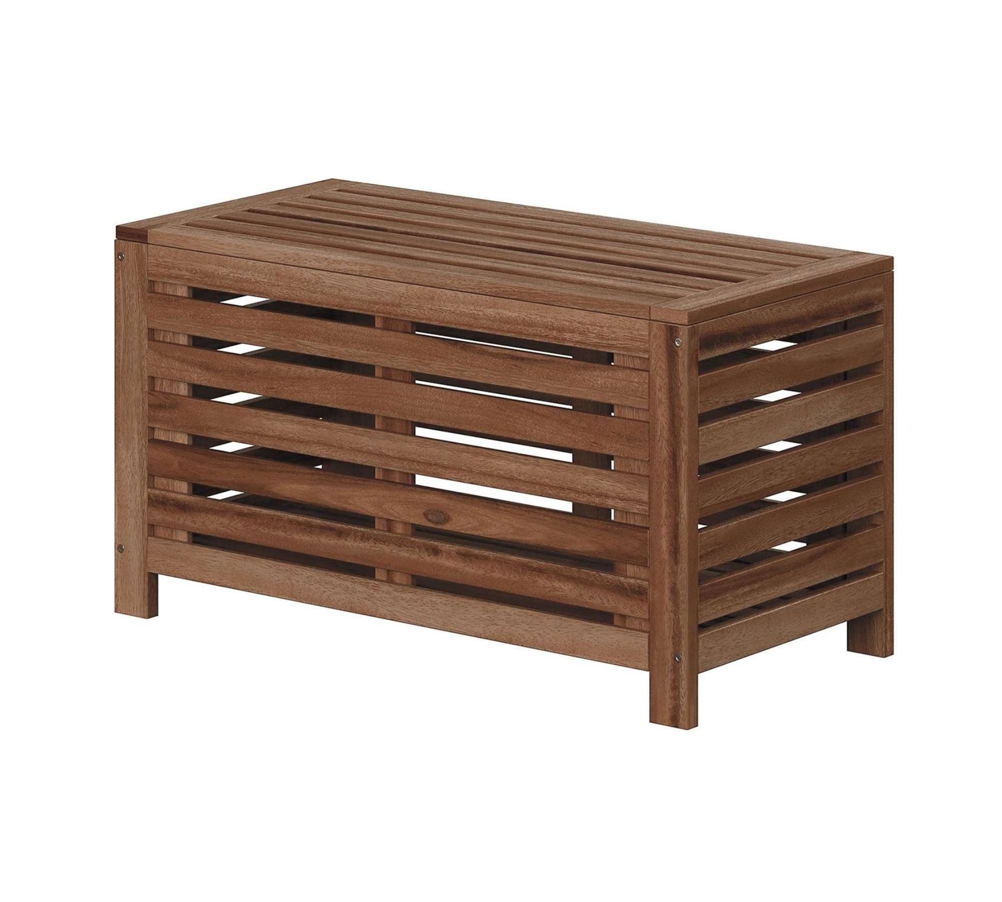 Gartenbox mit Sitzgelegenheit Holz Braun