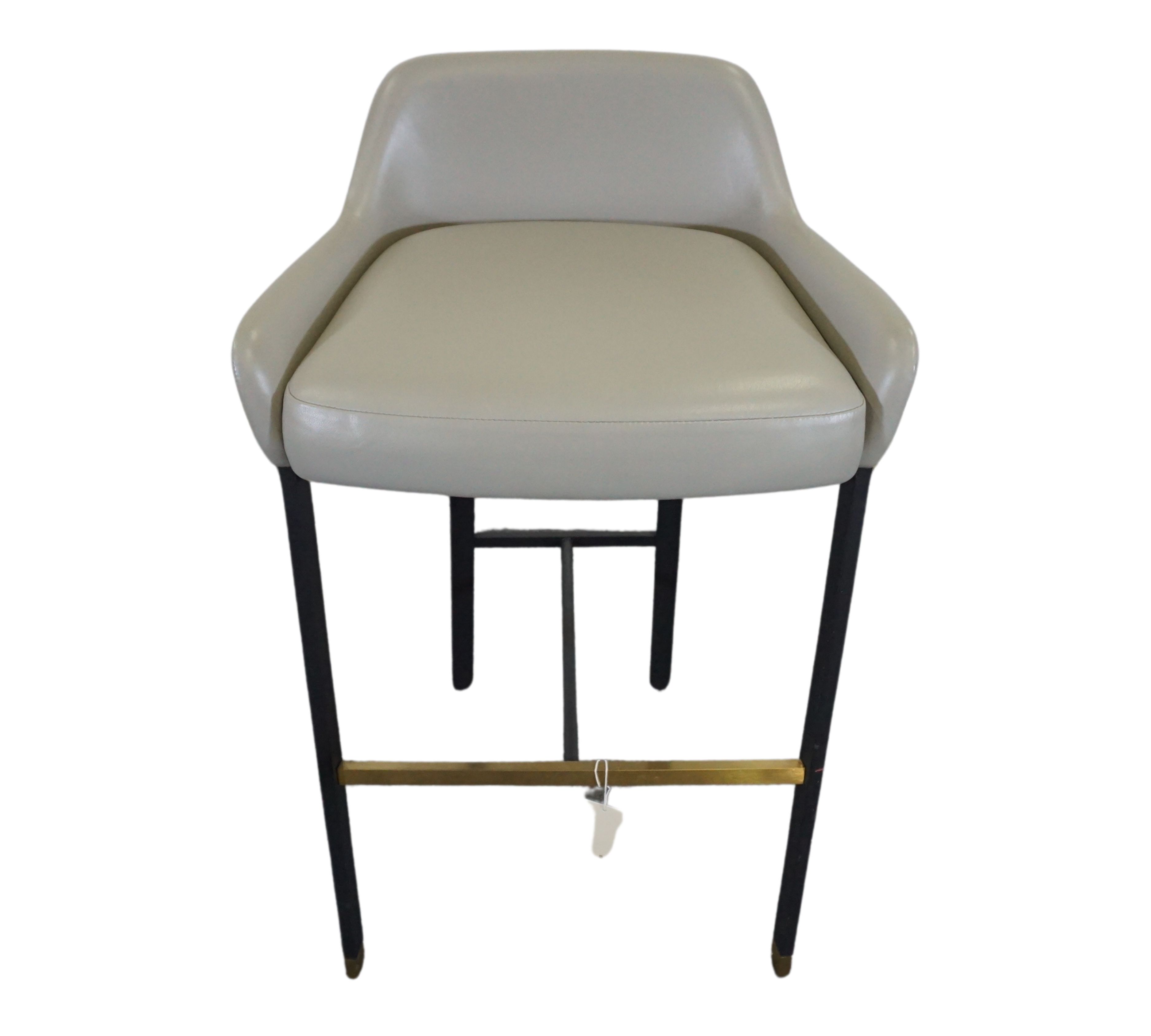 Blink SH750 Barstuhl Leder Grau