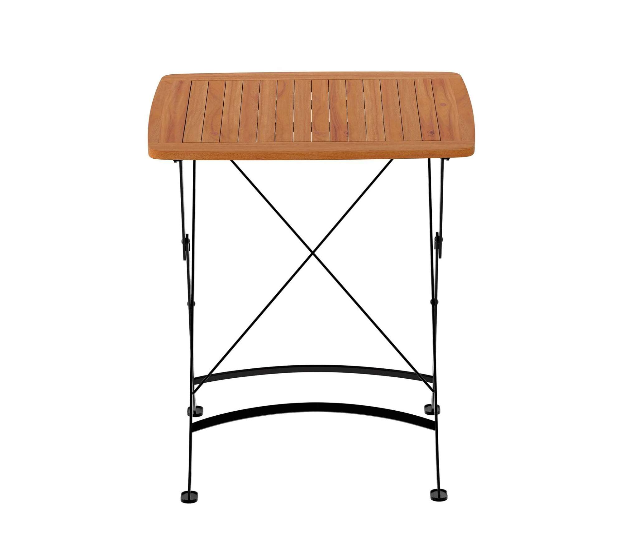 Gartentisch Holz Metall Braun