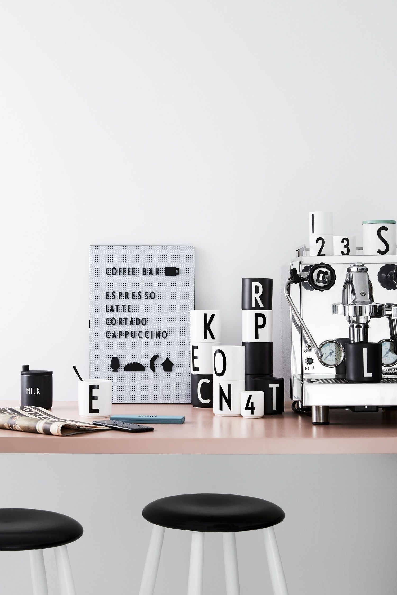 Message Tafel Schwarz