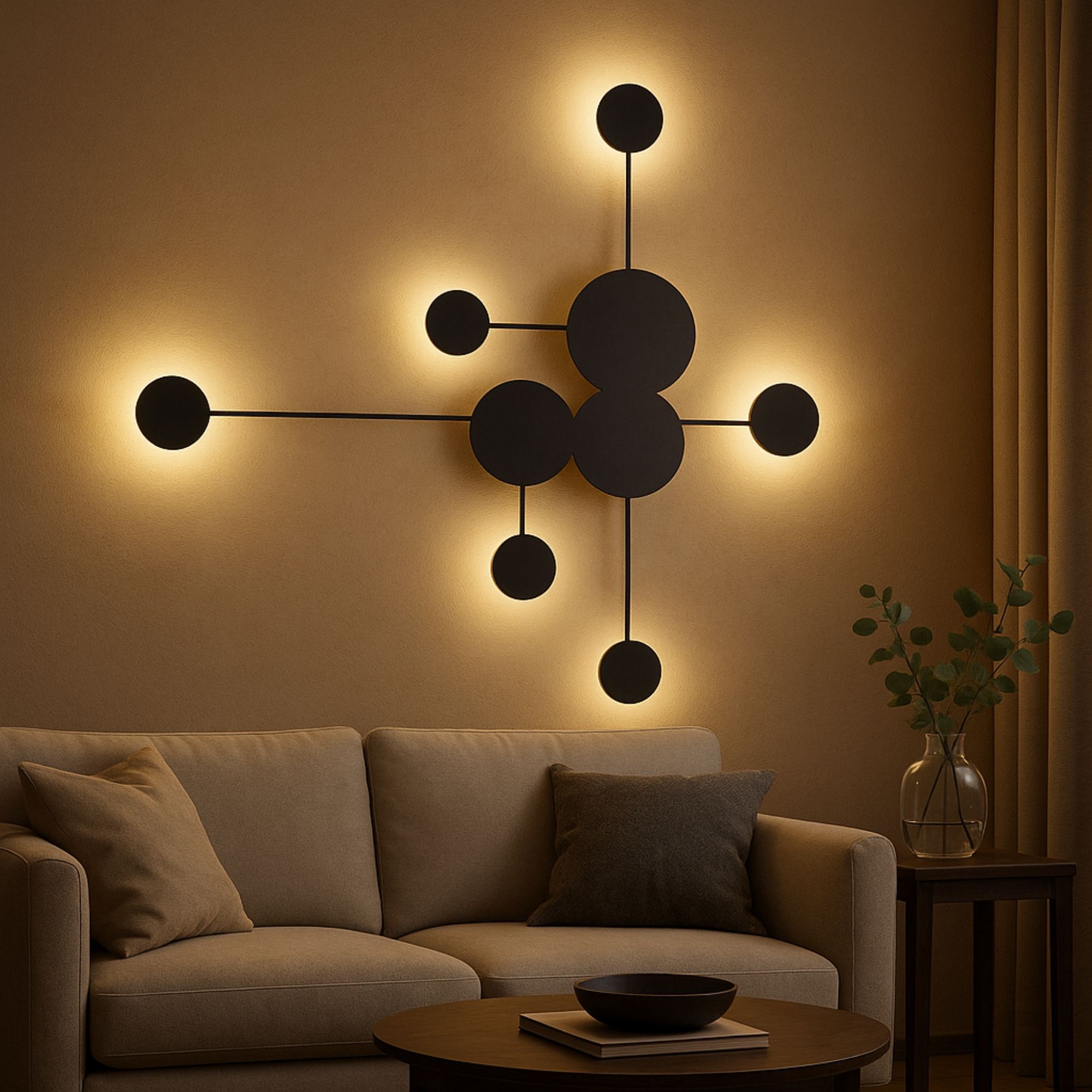 Ledos Wall Lamp Metal Black