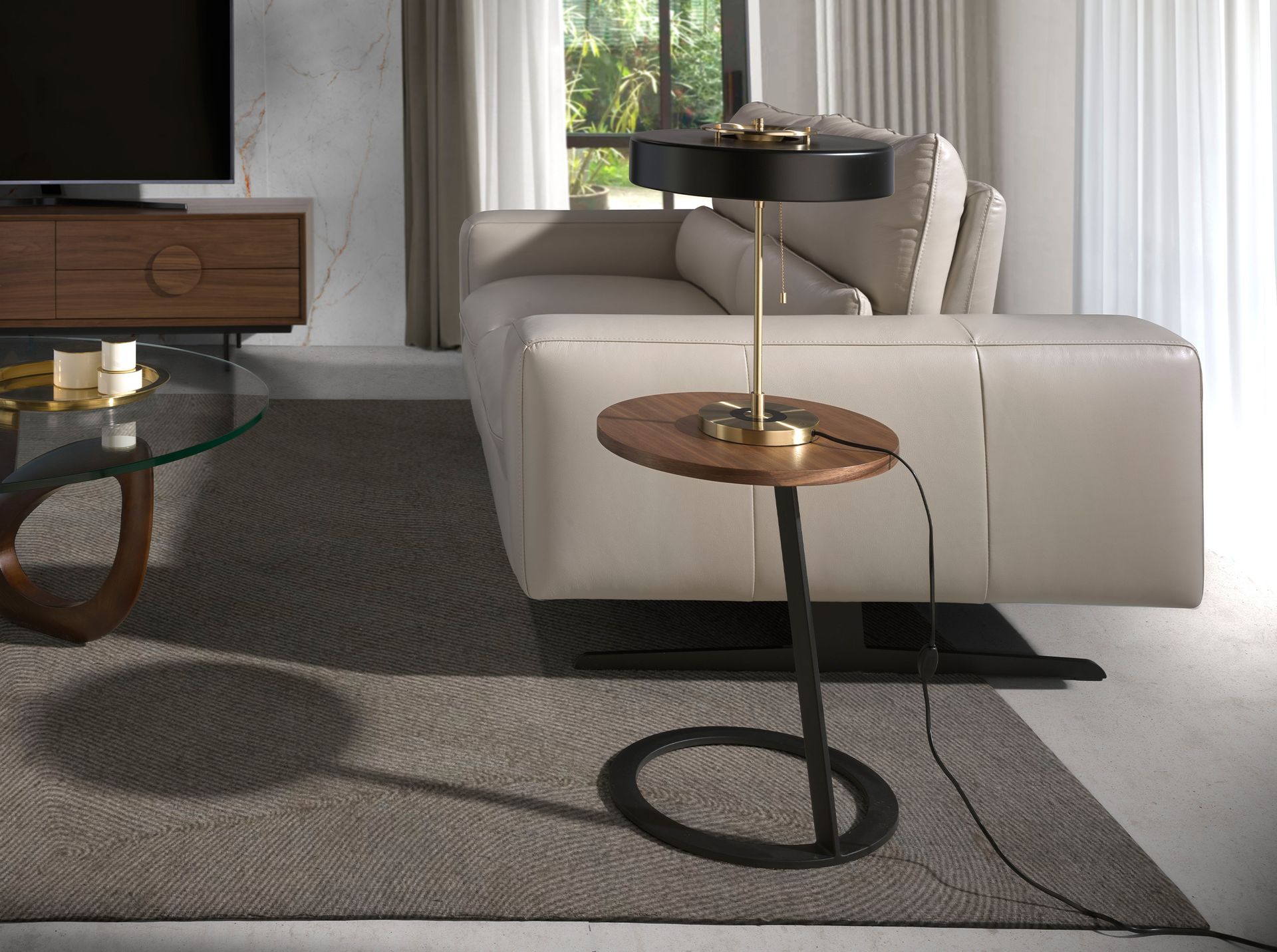 Table lampAluminumGoldBlack