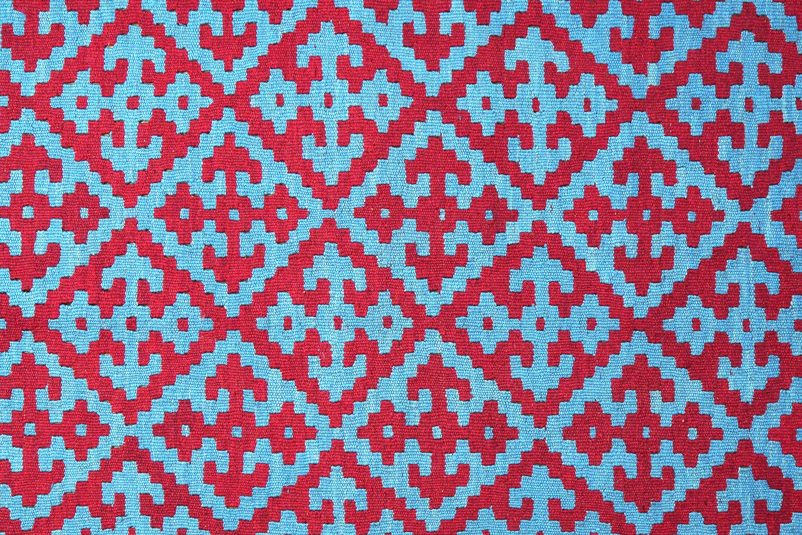 Kilim Gashgai Teppich Blau