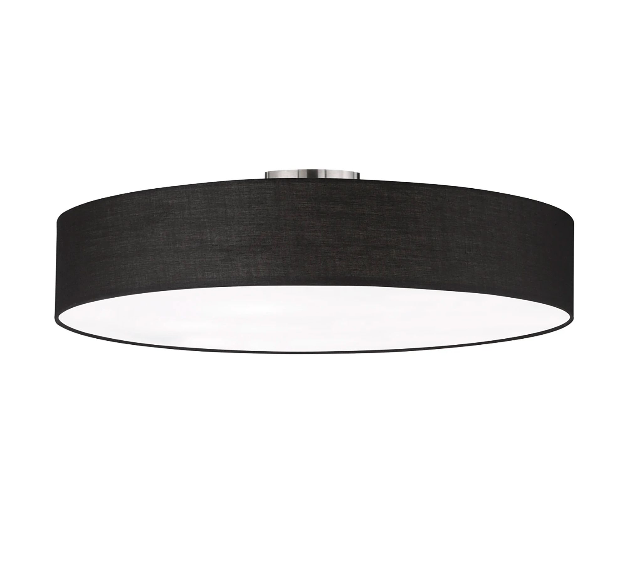 Ceiling light hotel web fabric / metal 5-flame Black