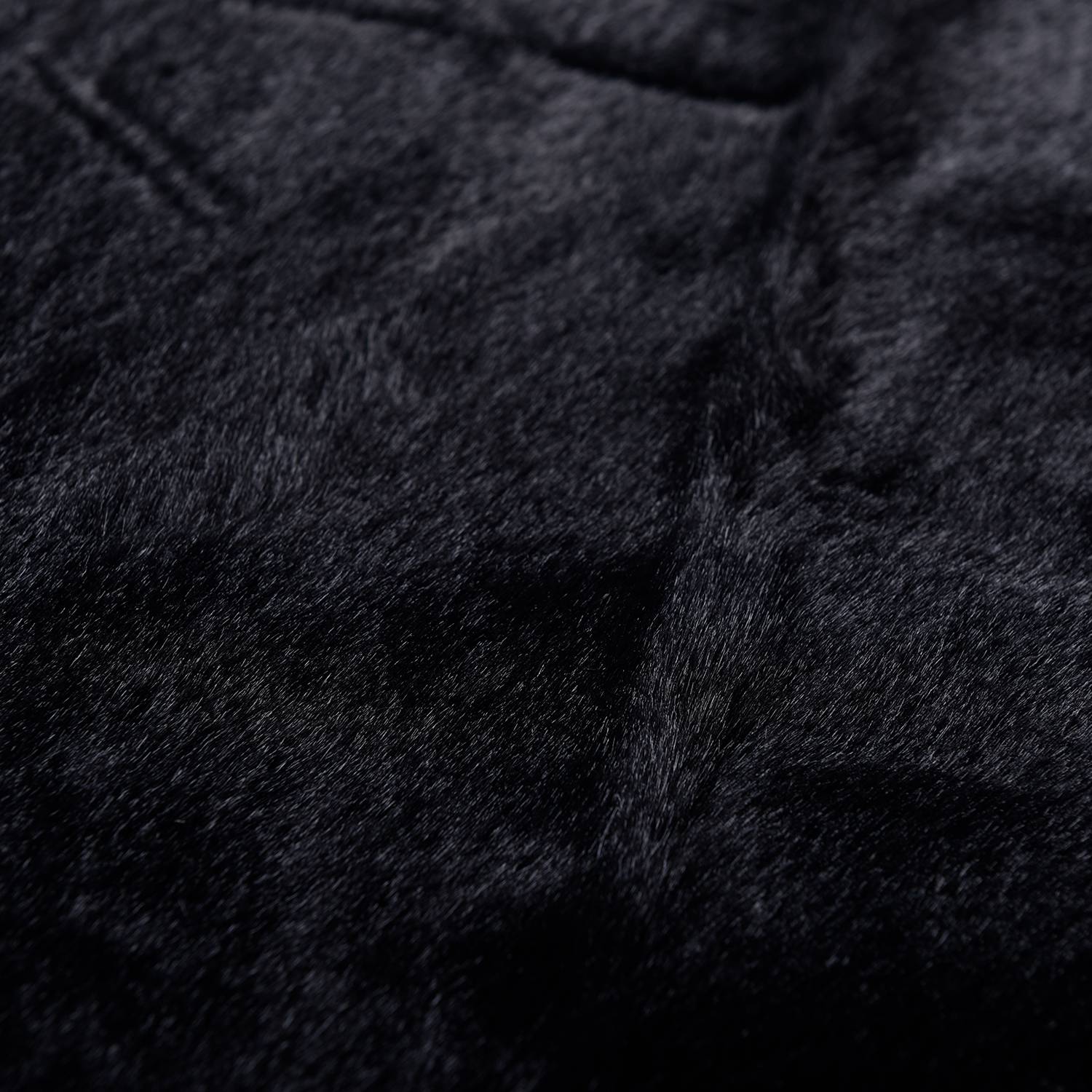 Kunstfell Giorgia Polyester Schwarz 60 x 80 cm