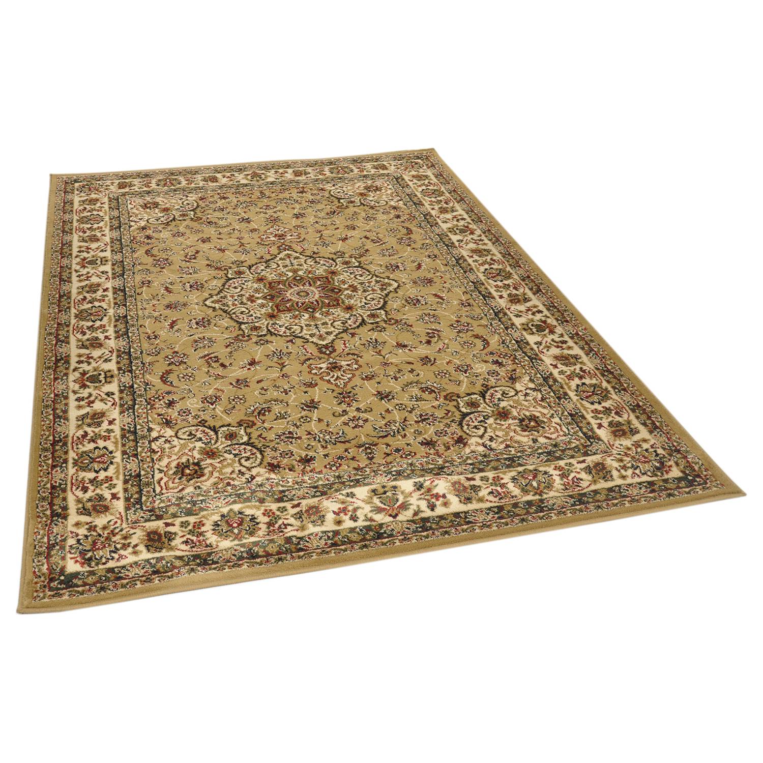 Hamadan Kurzflorteppich Beige 80 x 150 cm