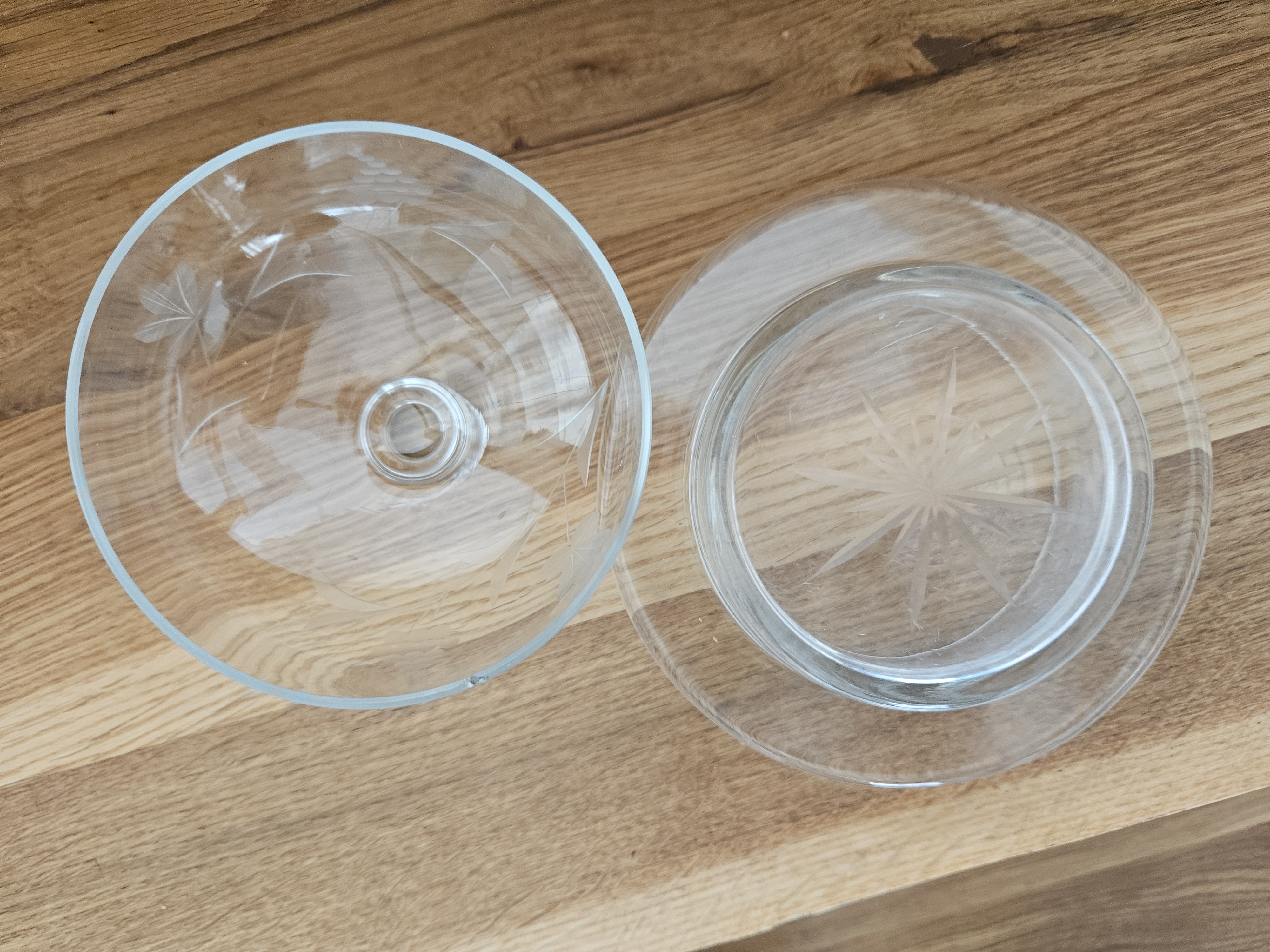 Engraved Crystal Cheese Dome