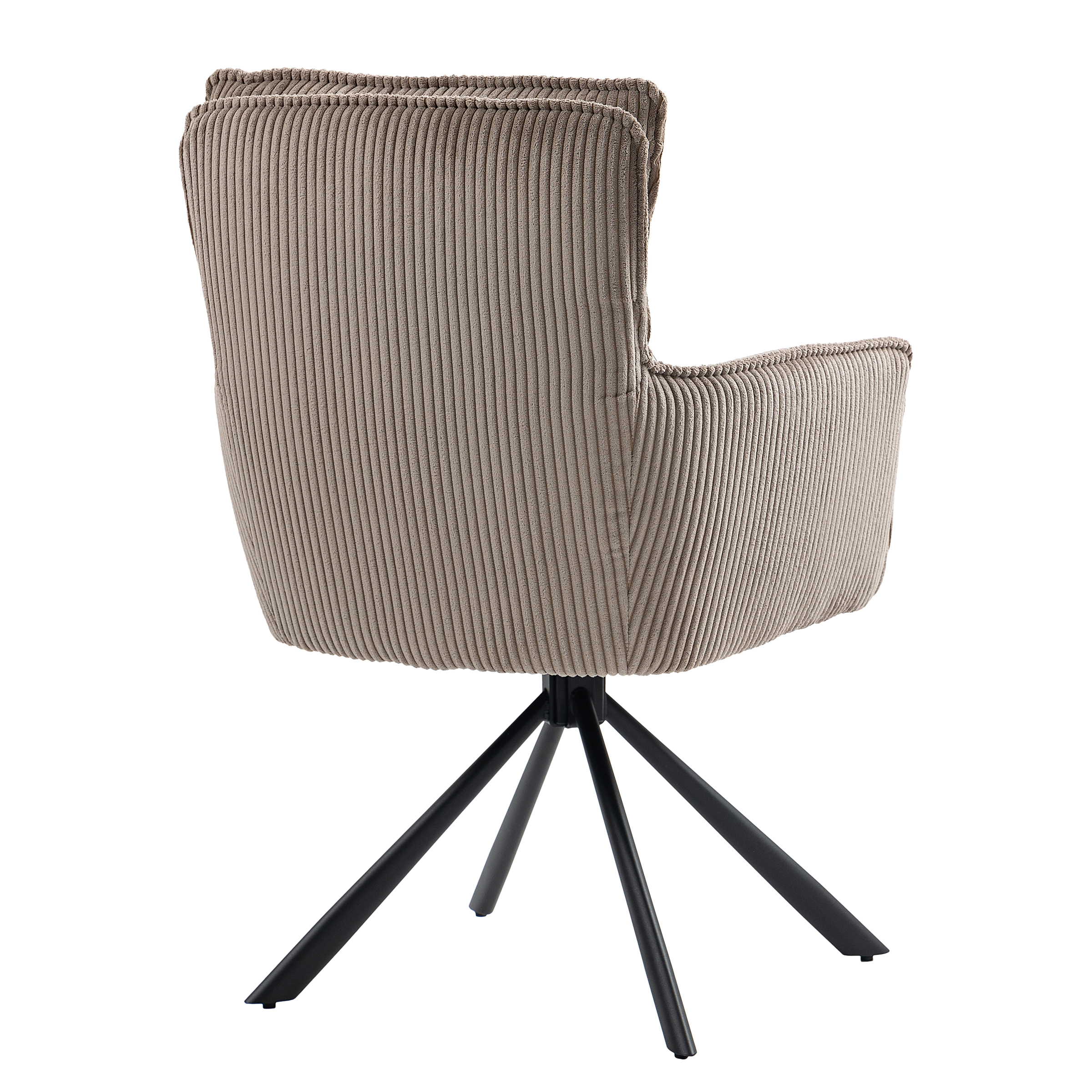 2x Drehbarer Armlehnenstuhl SALVIN Cappuccino