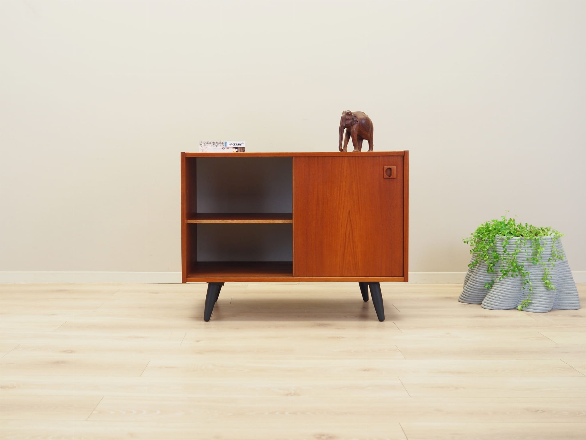 Vintage cabinet Teak wood brown 1970s