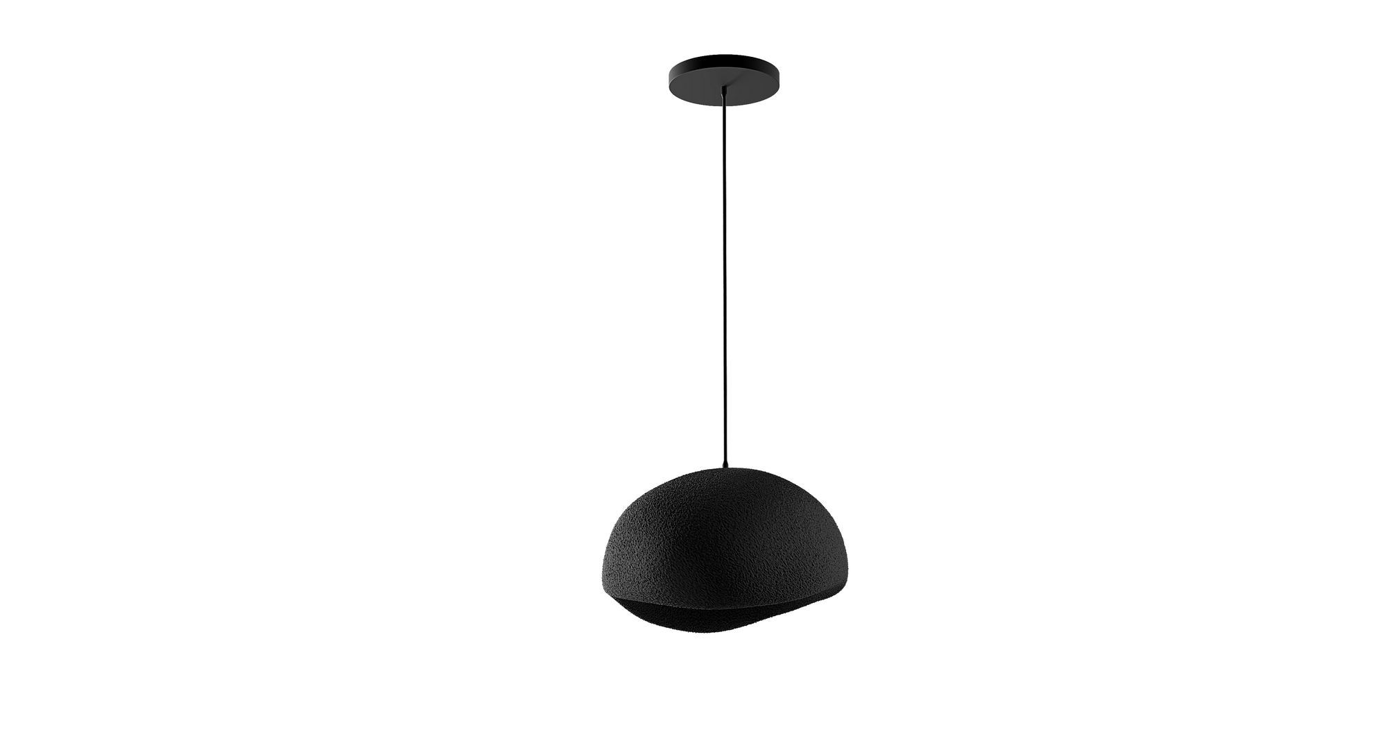1-Flammig Wabi Sabi Emberstill Pendelleuchte Schwarz