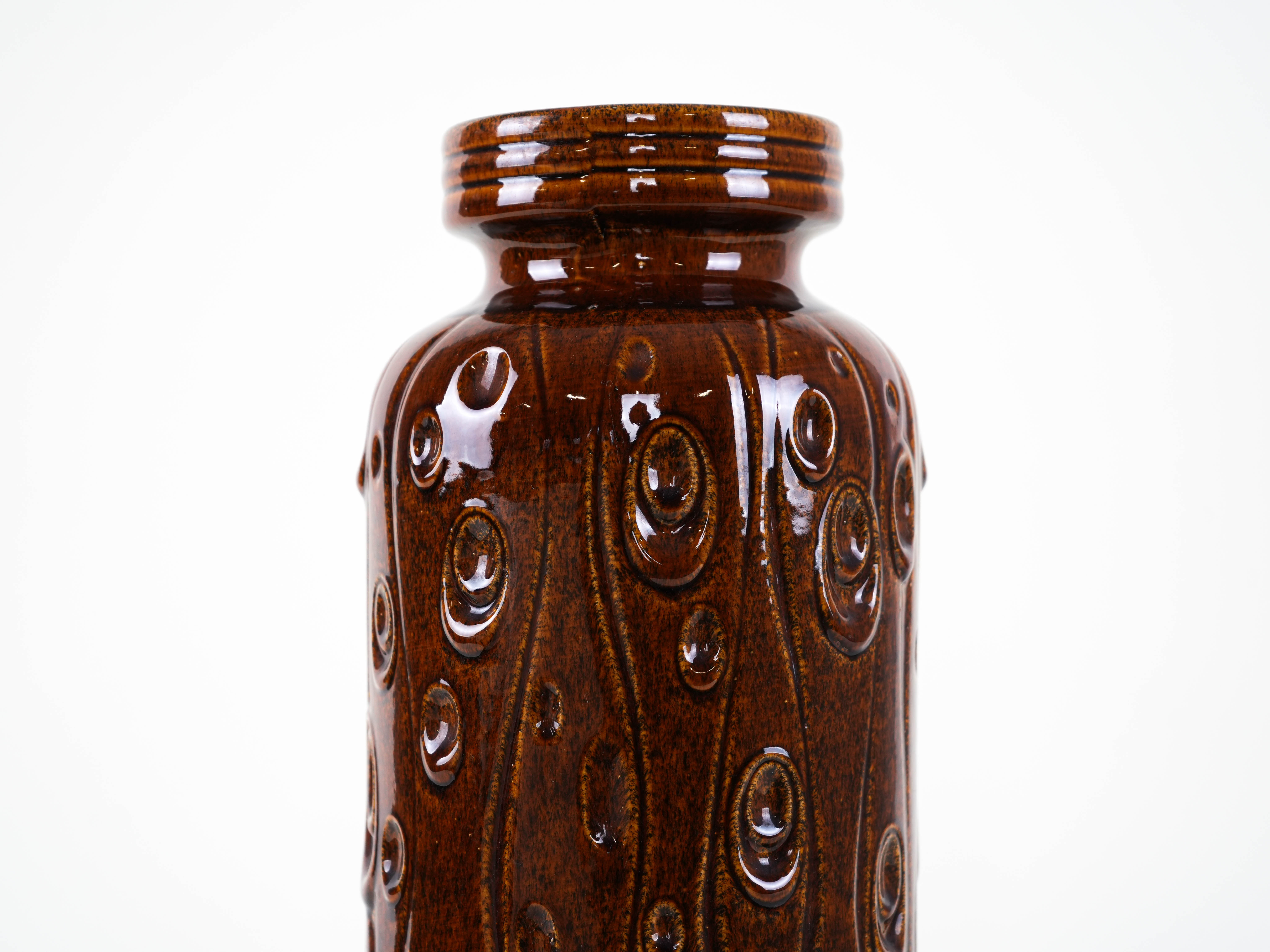 Ceramic Vase Brown 1960s