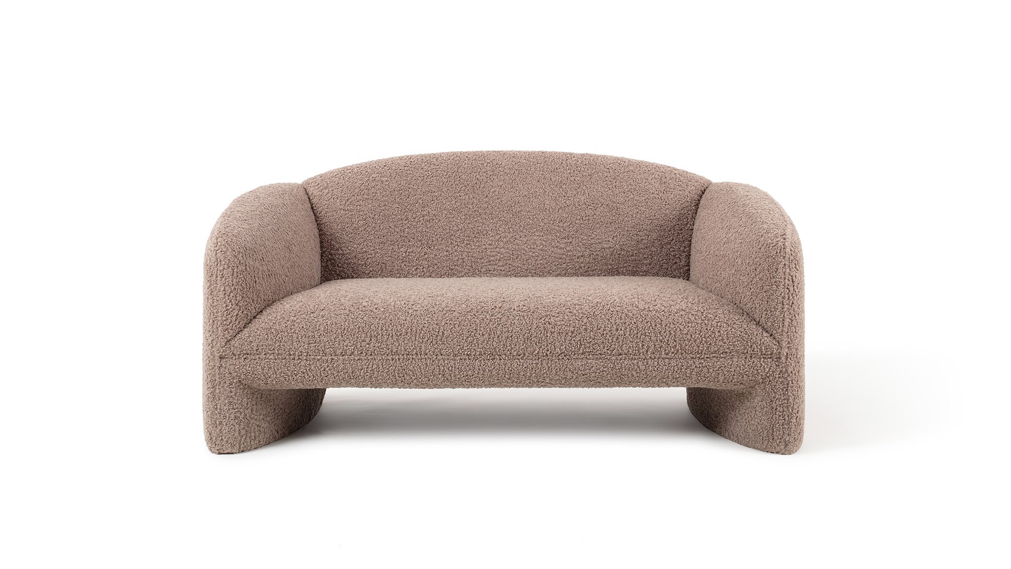 Nachii Plush Sofa Mud Braun