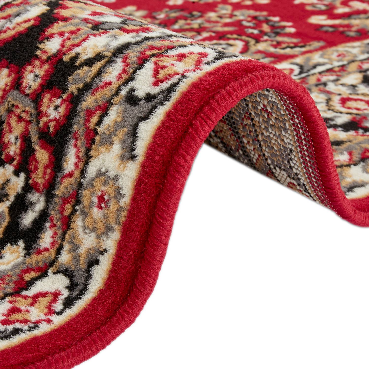 Cublize I Kurzflorteppich Polypropylen Rot 80 x 150 cm