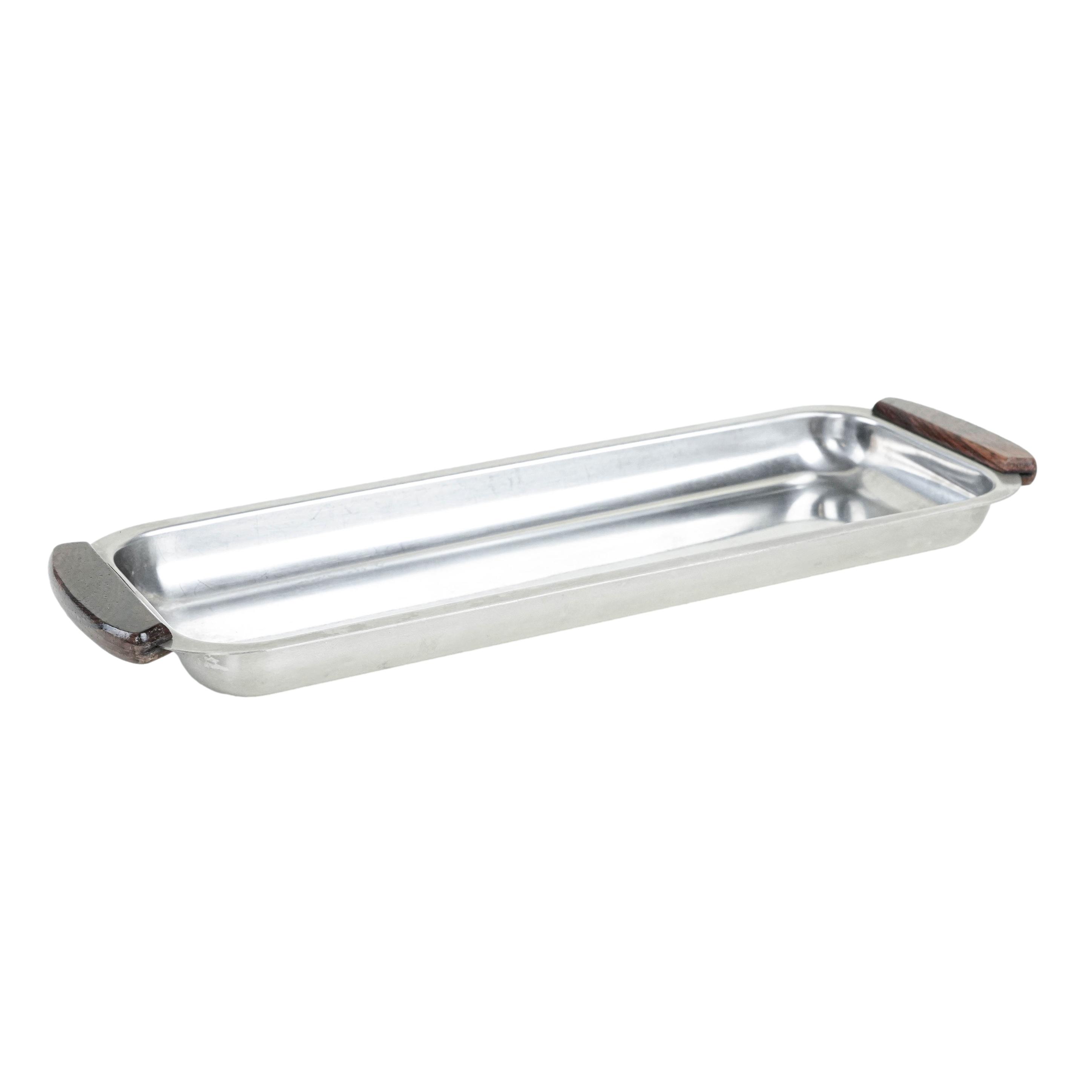 Stainless steel tray 1970s