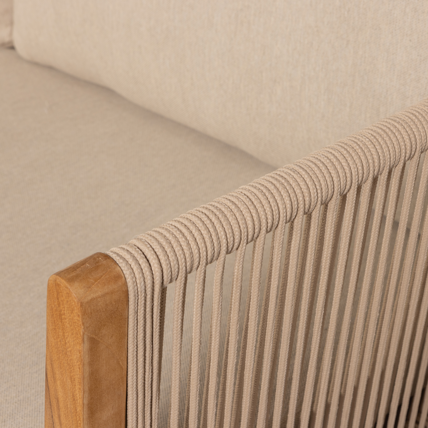 San Remo 3-Sitzer Gartensofa Teakholz Braun
