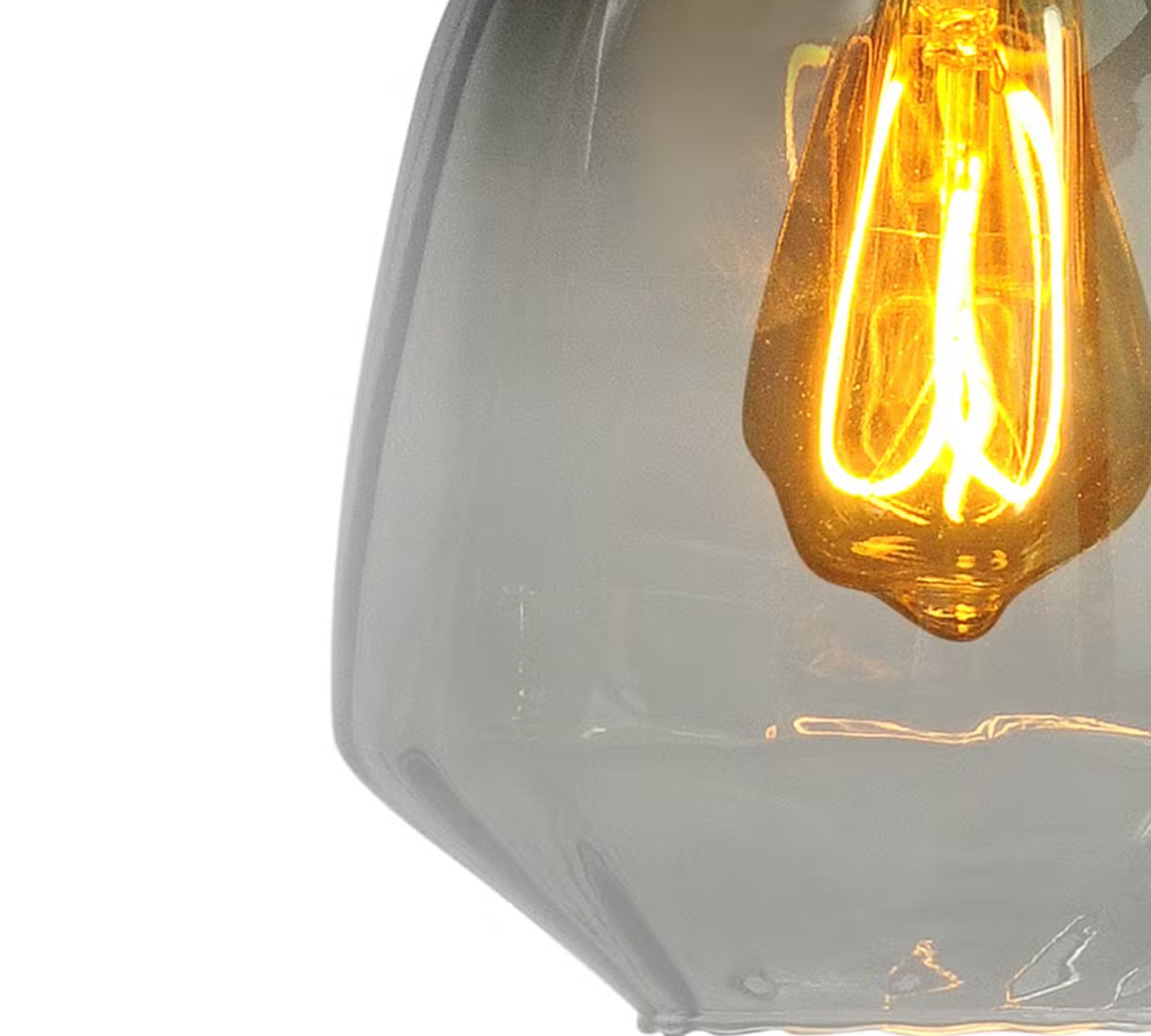 Table lamp 1-light Steel Clear glass