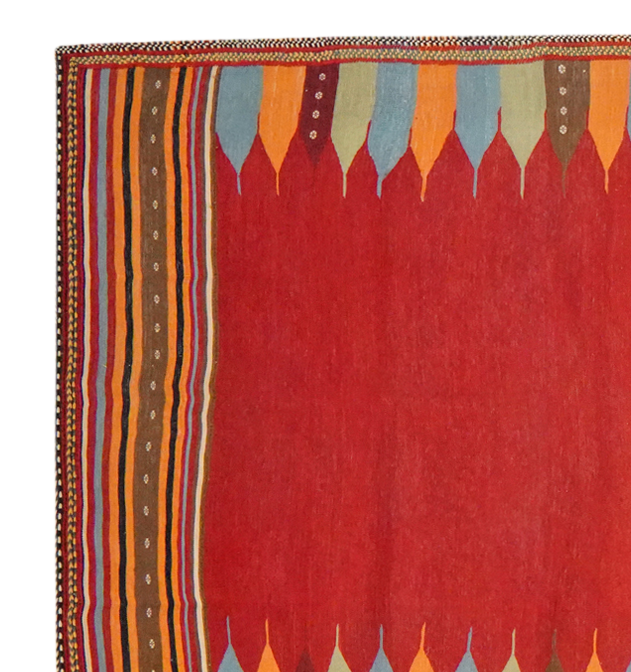 Kilim Afshar Teppich Rot