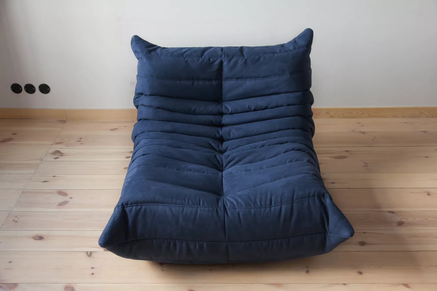 Togo Lounge Set 4-pc. Textile Navy Blue