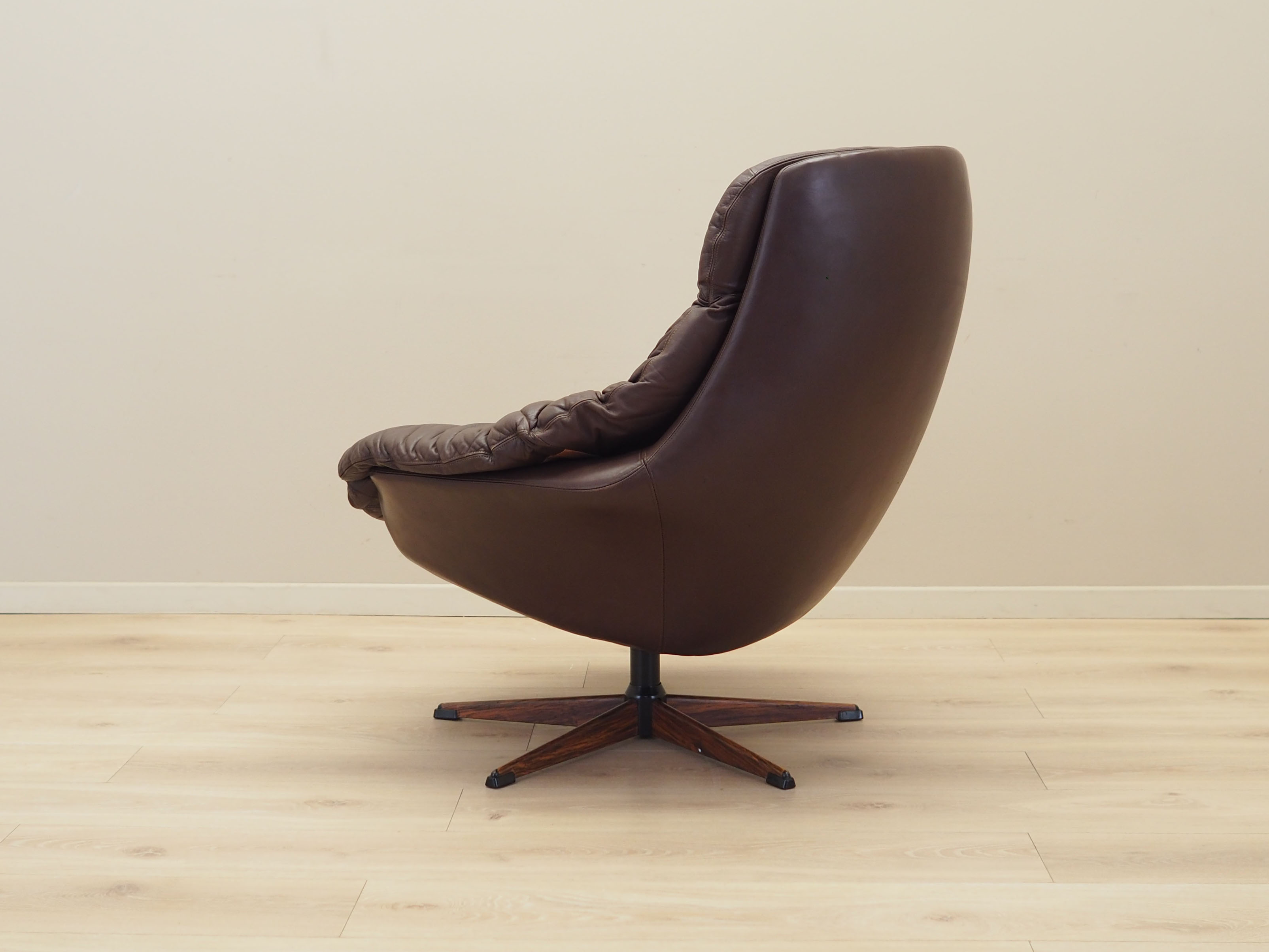 Drehbarer Sessel Leder 1960er Jahre