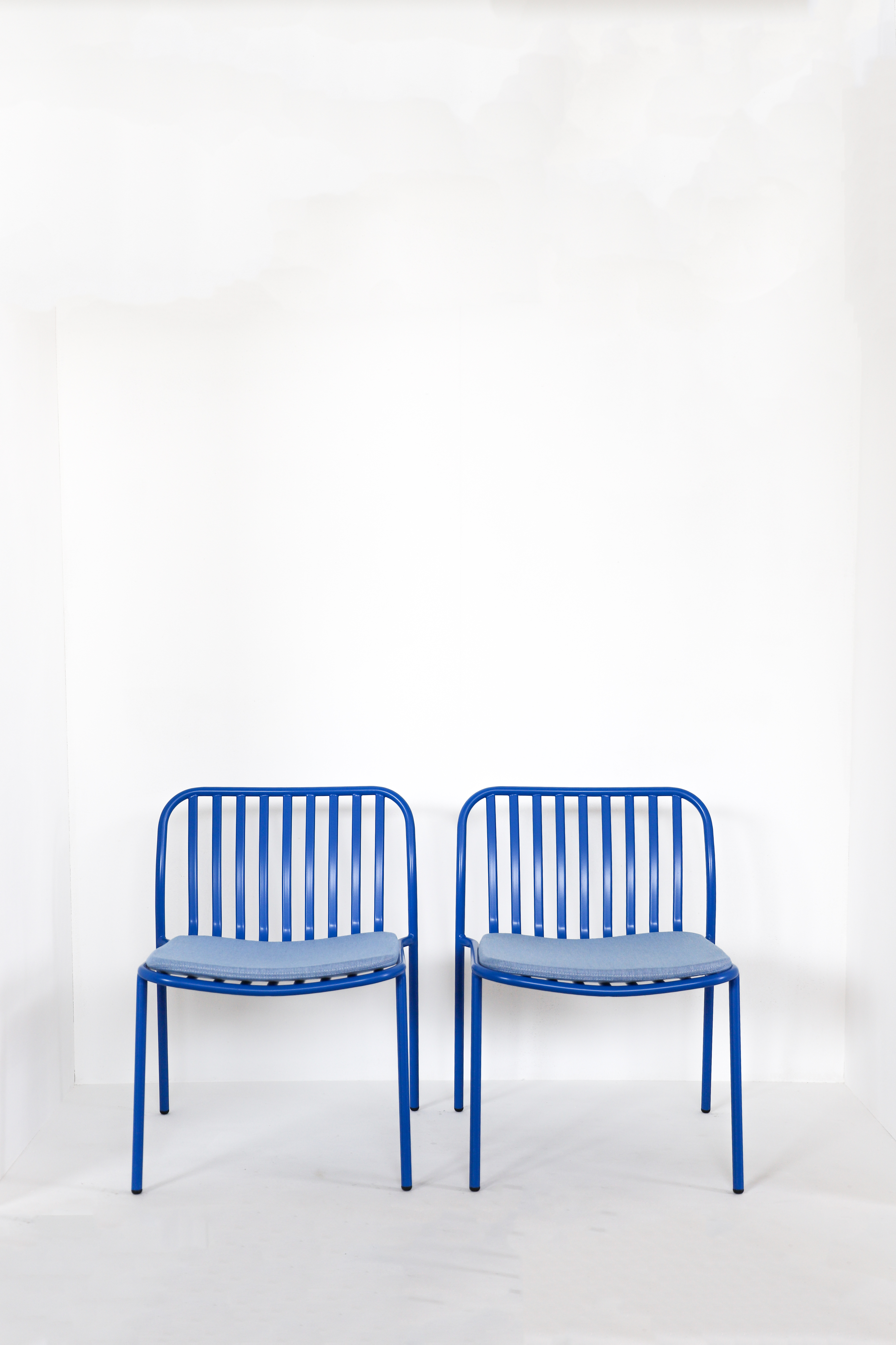 2x Metis Line Gartenstuhl Blau