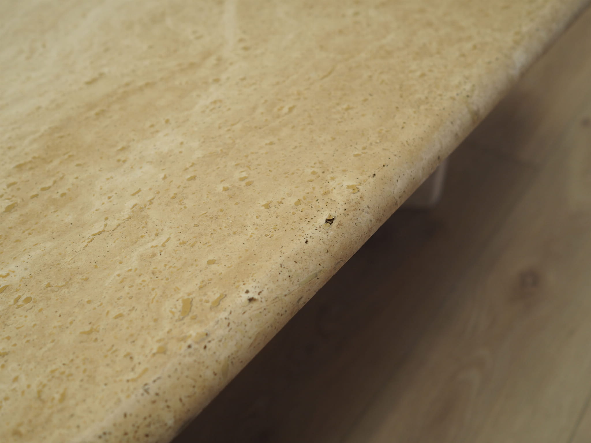 Couchtisch Stein Beige 1970er Jahre