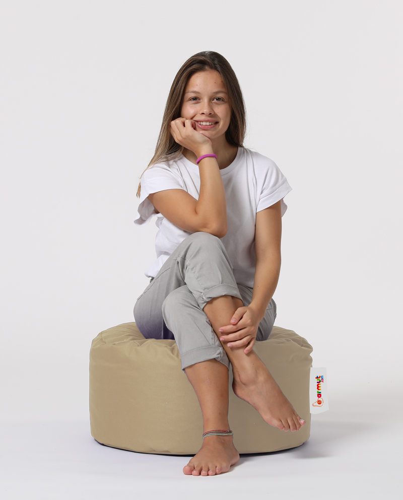 Runder Garten Sitzsack Nerz