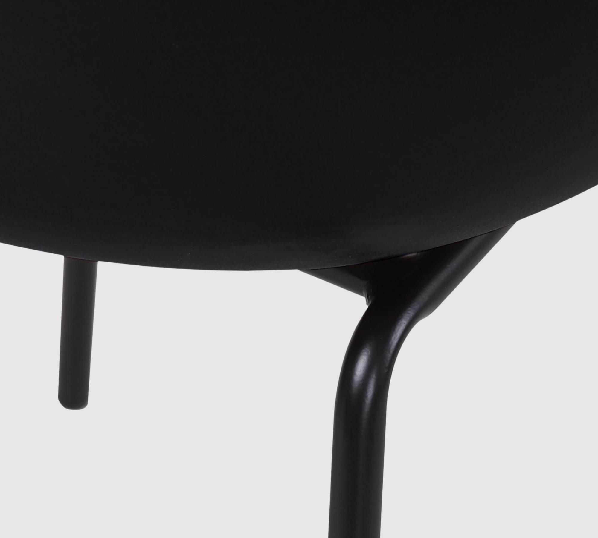 2x Garden chair plastic black