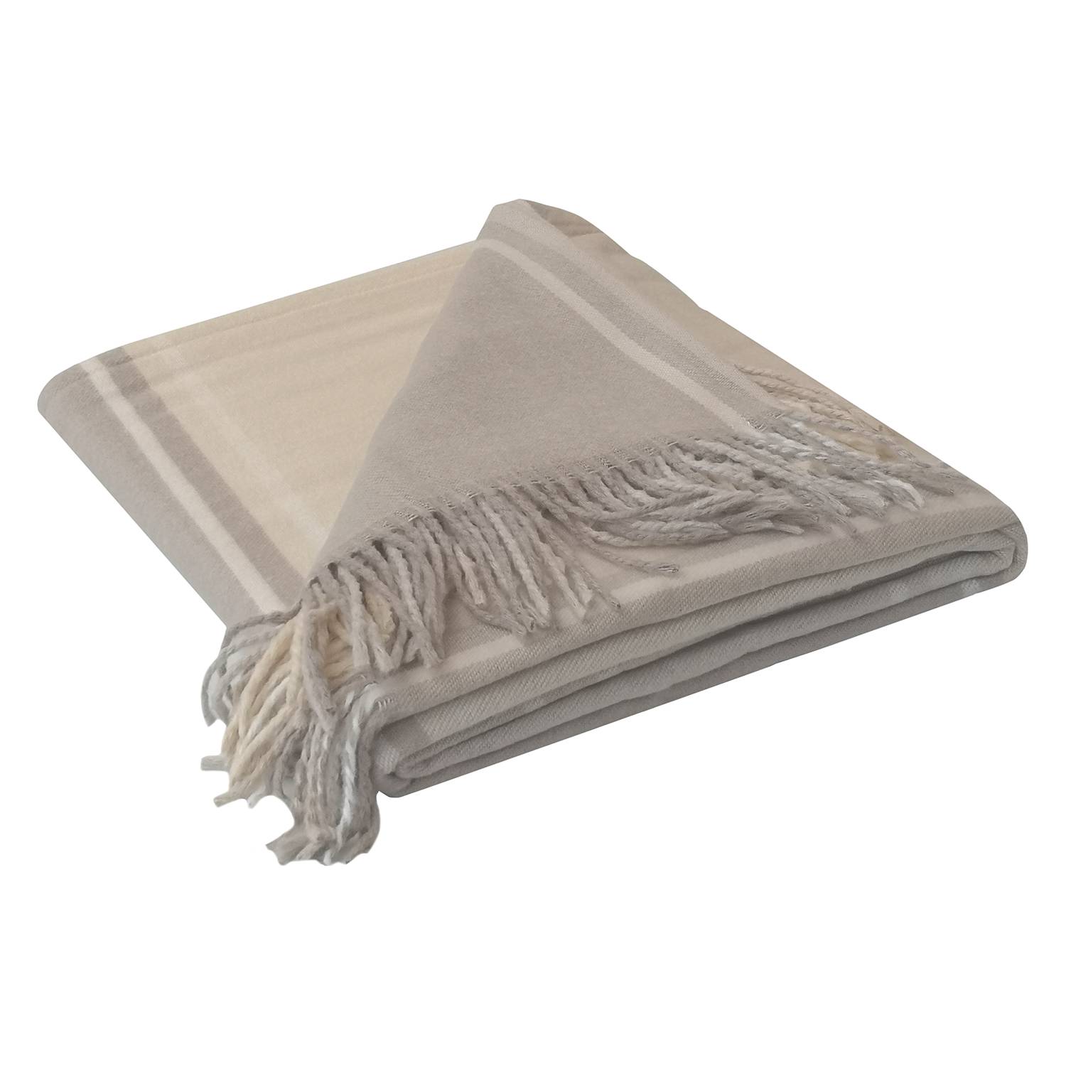 Plaid Melody Sand Webstoff Ivory