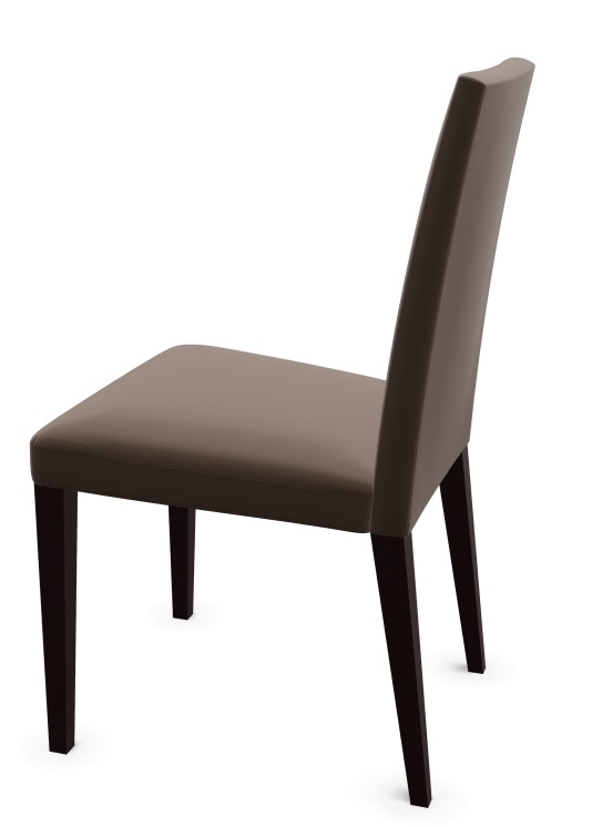 Anna SI1372 Dining chair Faux leather Wood Brown