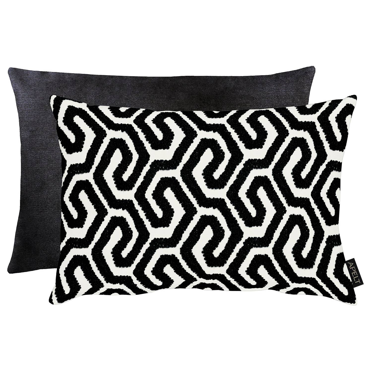 Decorative cushion Tiago I Cotton Black