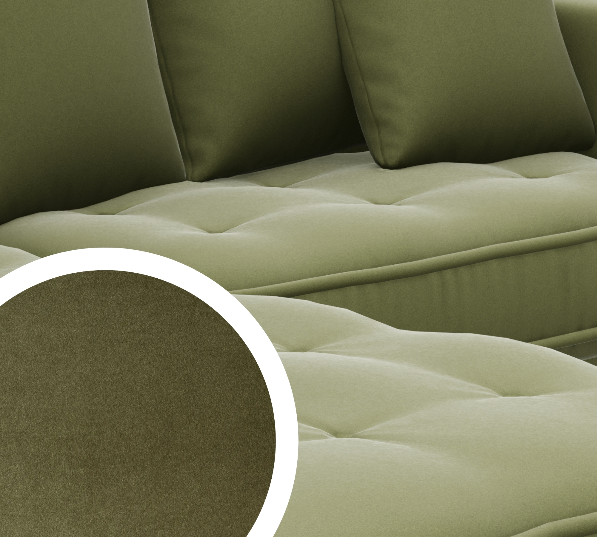 Vargen Sofa Récamiere Links Salvador Moosgrün 8