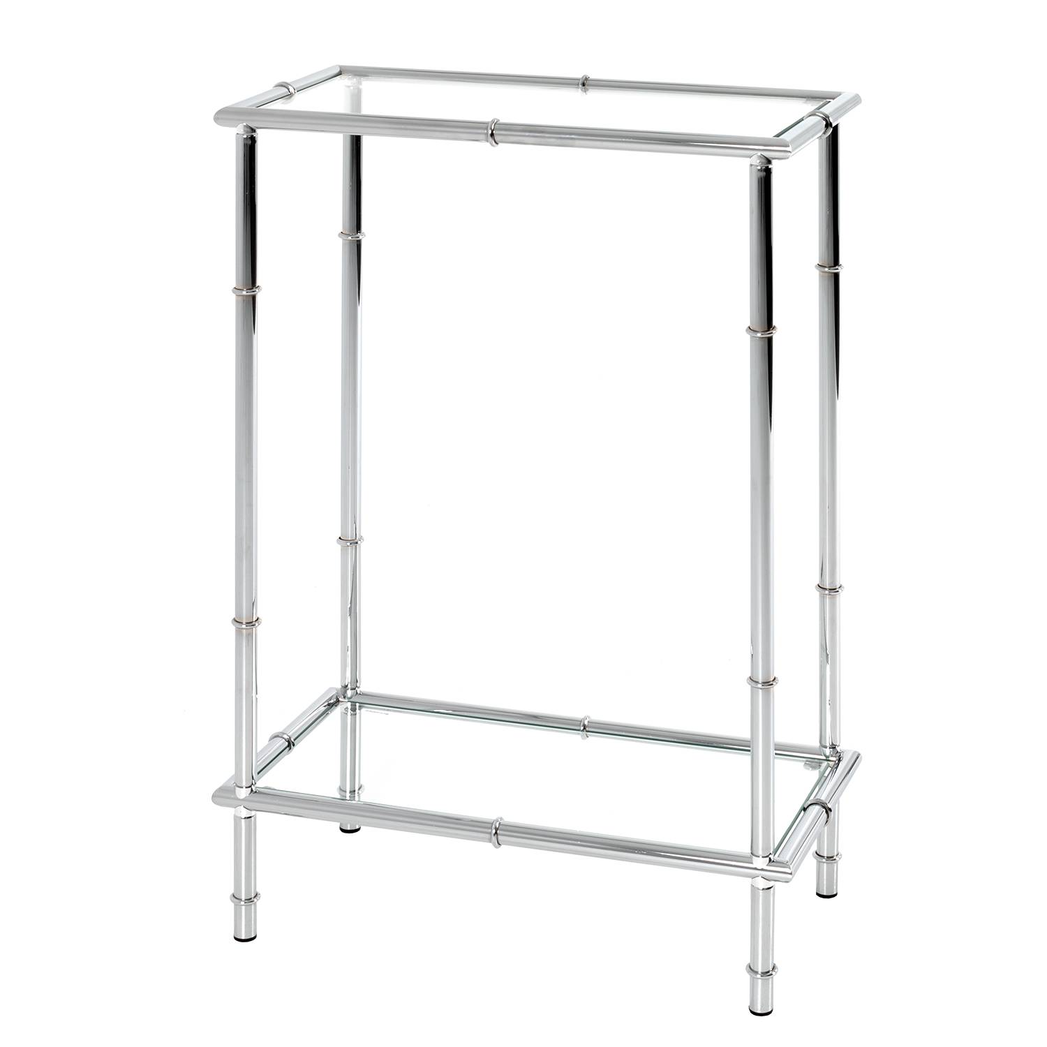 Konsolentisch Newellton Glas Metall Chrom