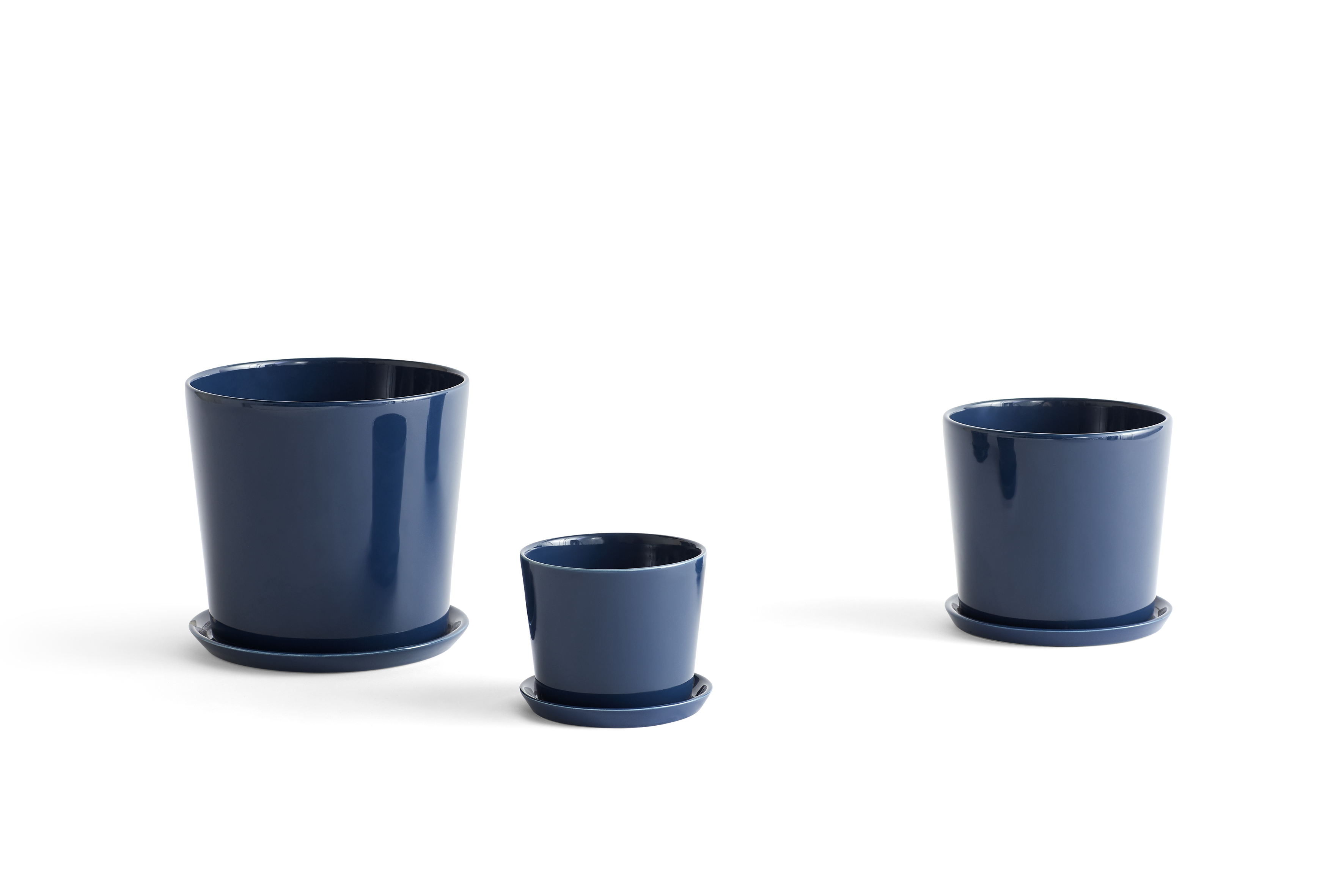 Esschert Design Blumentopf-Set Aus Keramik – Blau-weiß, Antiker Look, Mit Ablaufloch