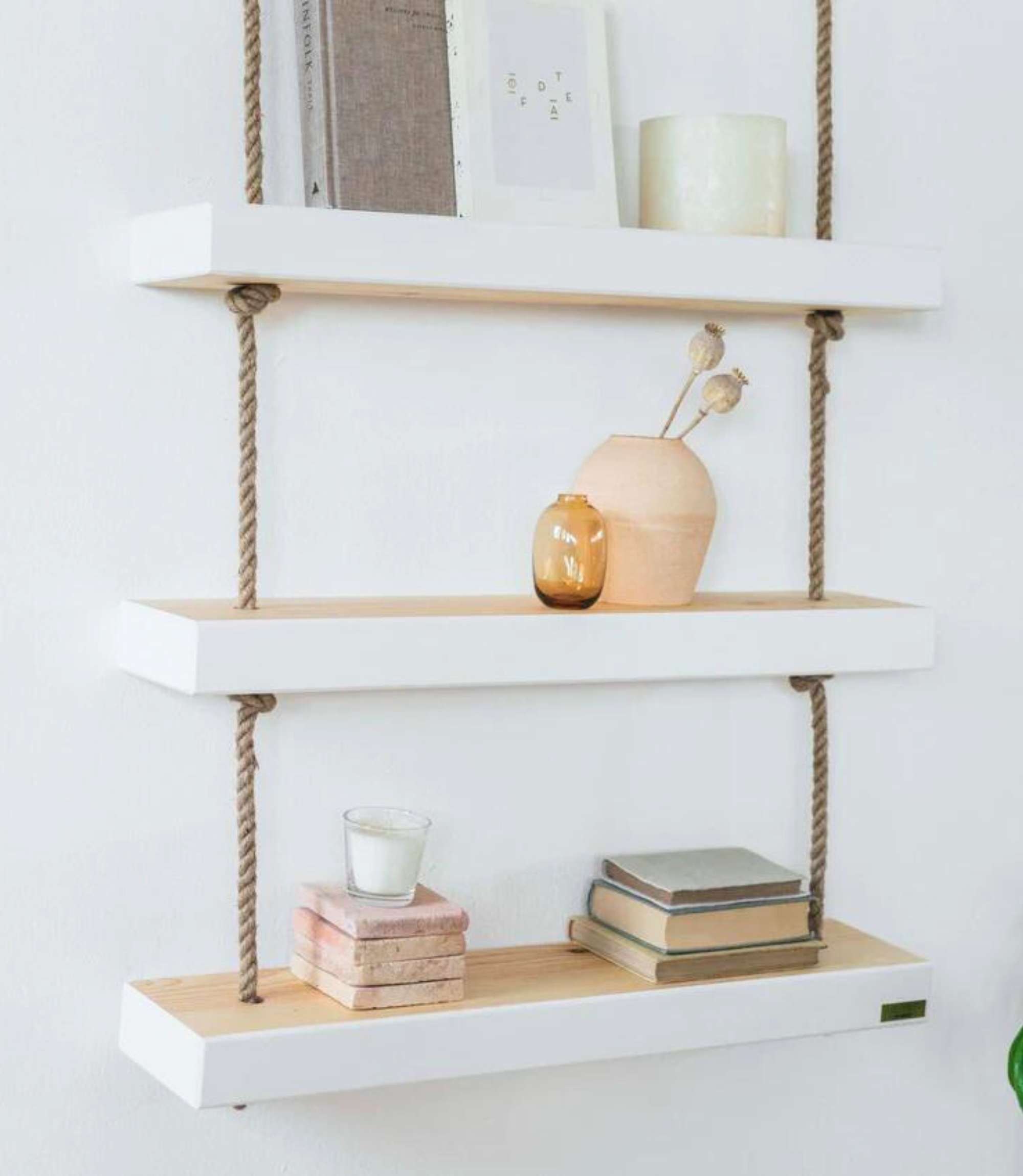 Makemba Regal Holz Weiß