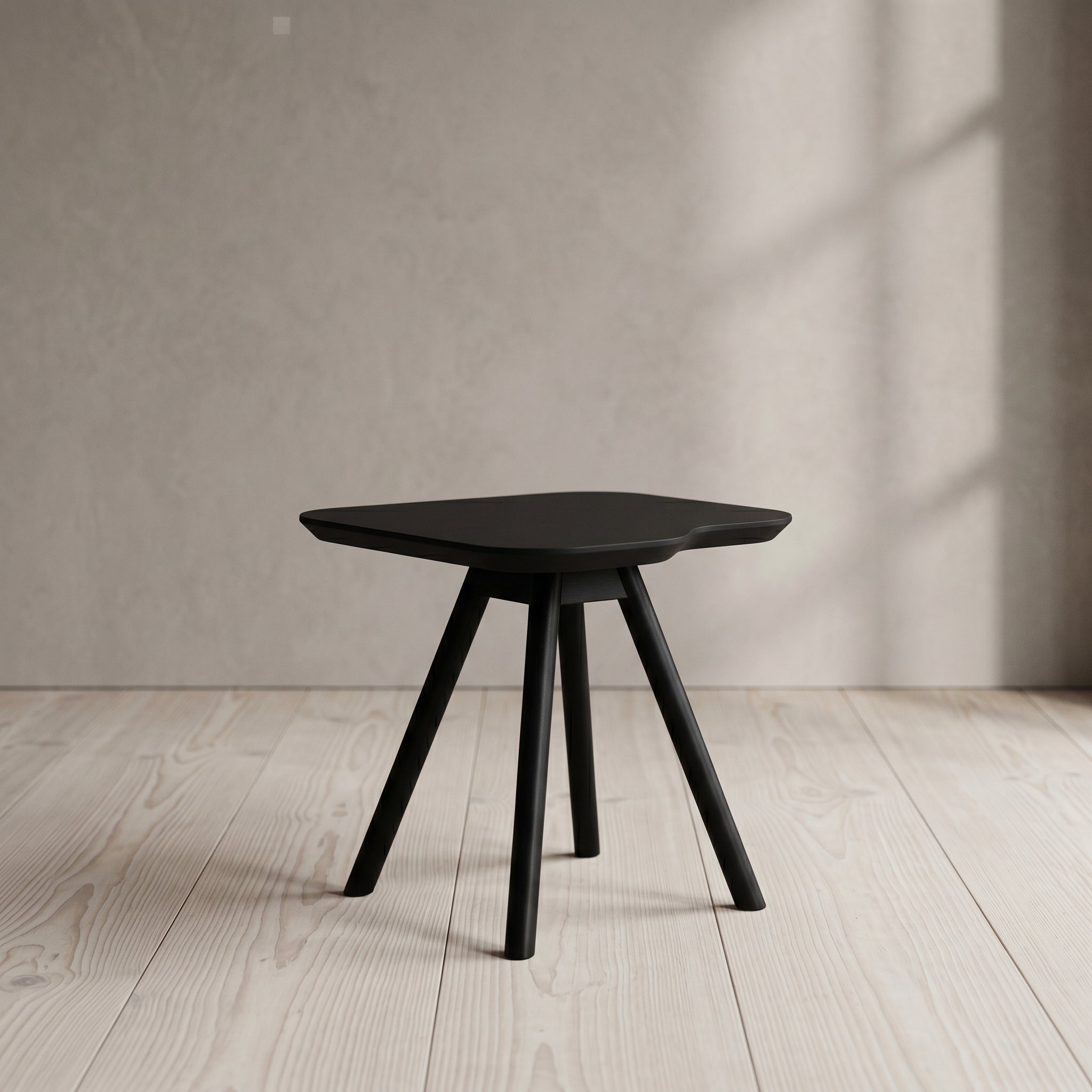 Coffee table ash wood black