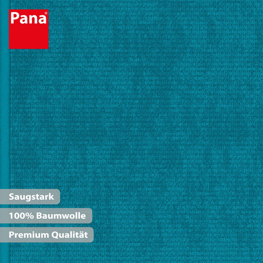 6-tlg. Handtuch-Set Baumwolle Türkis Öko-Tex Standard 100