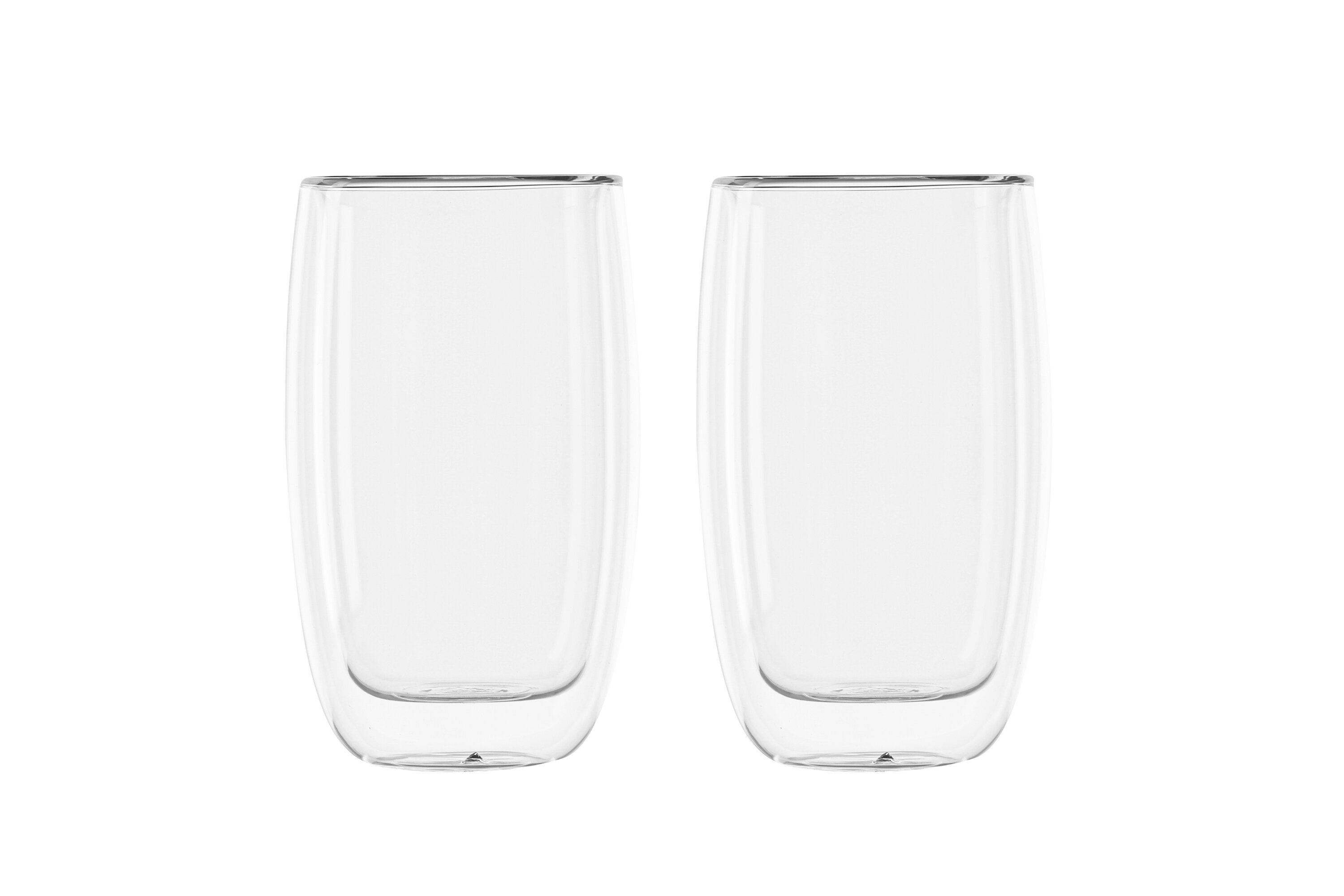 2x Ria Kaffeetasse-Set Glas Transparent 8x14Hcm, 350ml