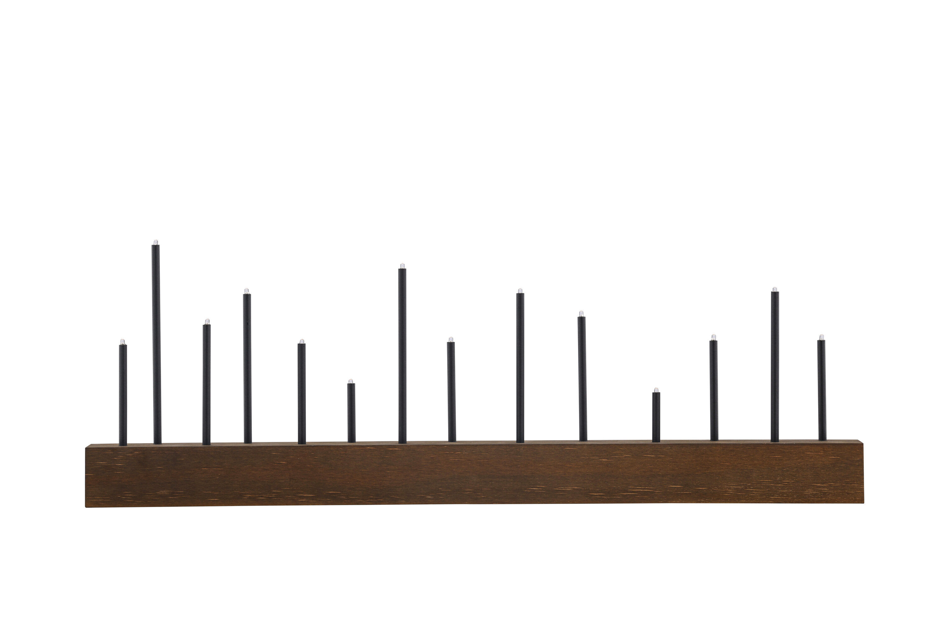 Kungsberget Advent candle holder Walnut Metal Brown