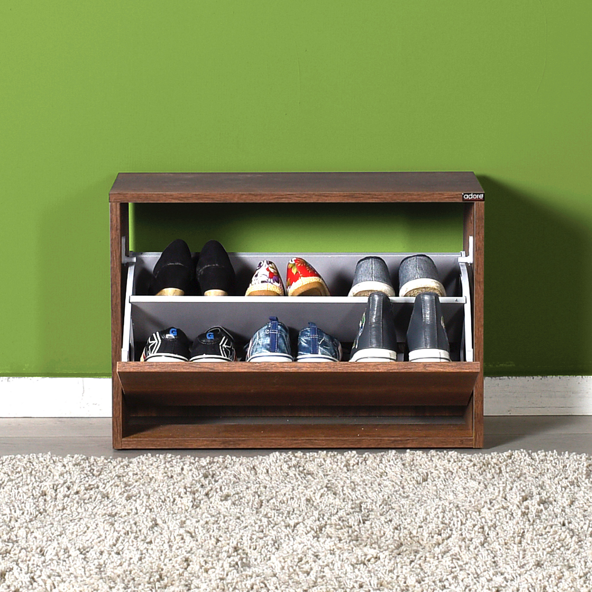 Oslo Shoe Cabinet Wood Veneer