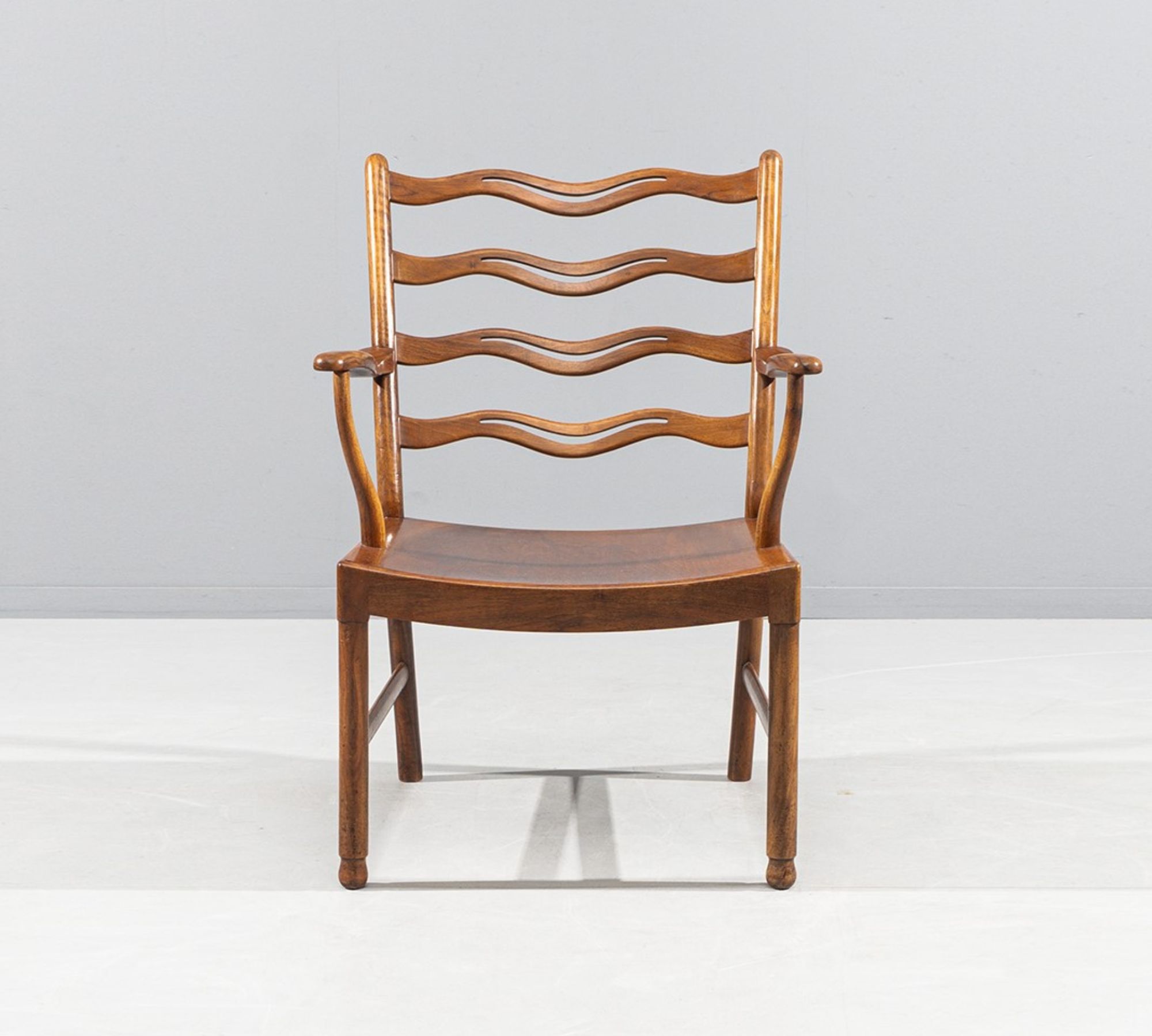 Ladderback Chair von Ole Wanscher Nussbaumholz