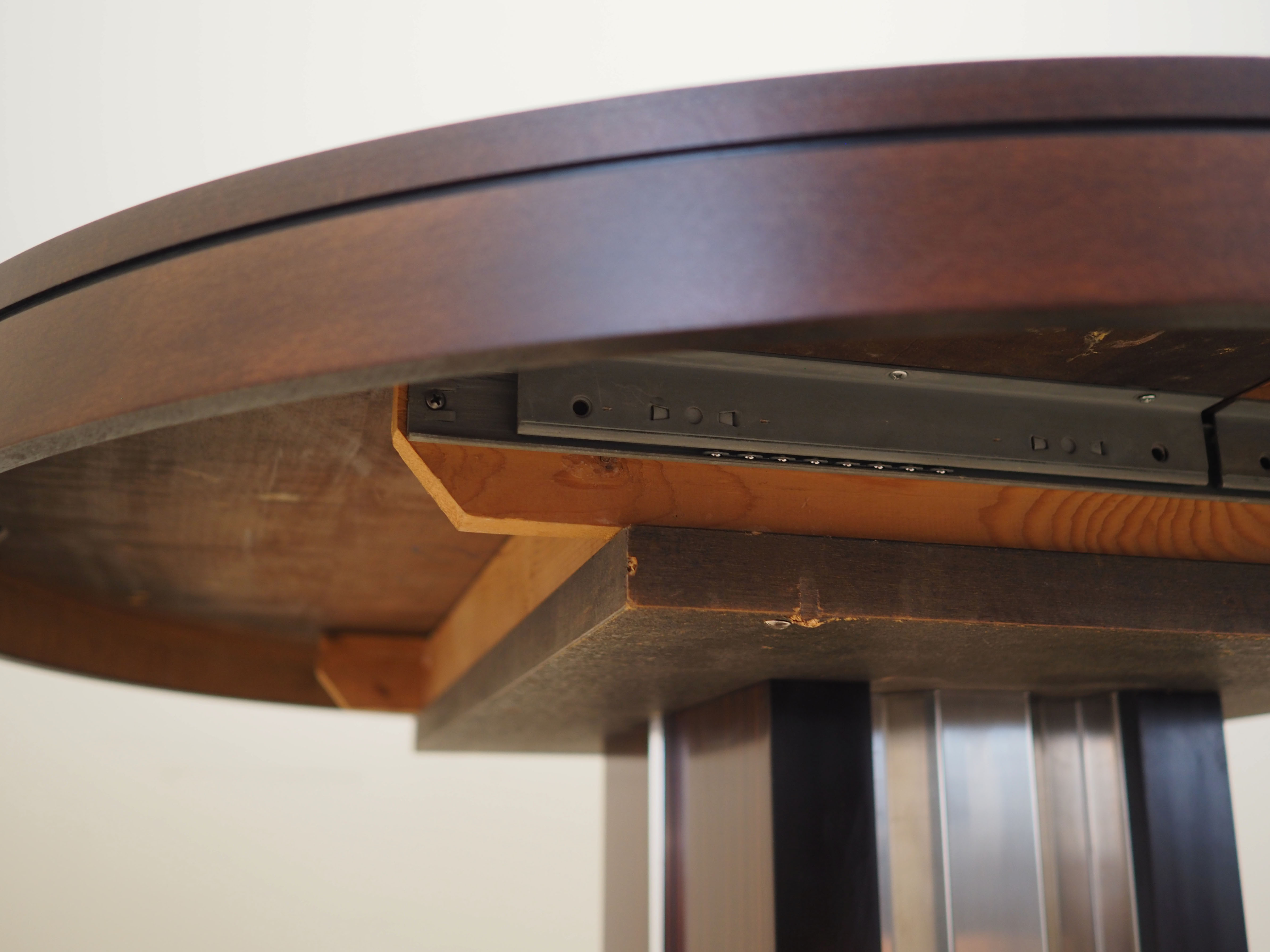 Round Mahogany Table 1970s