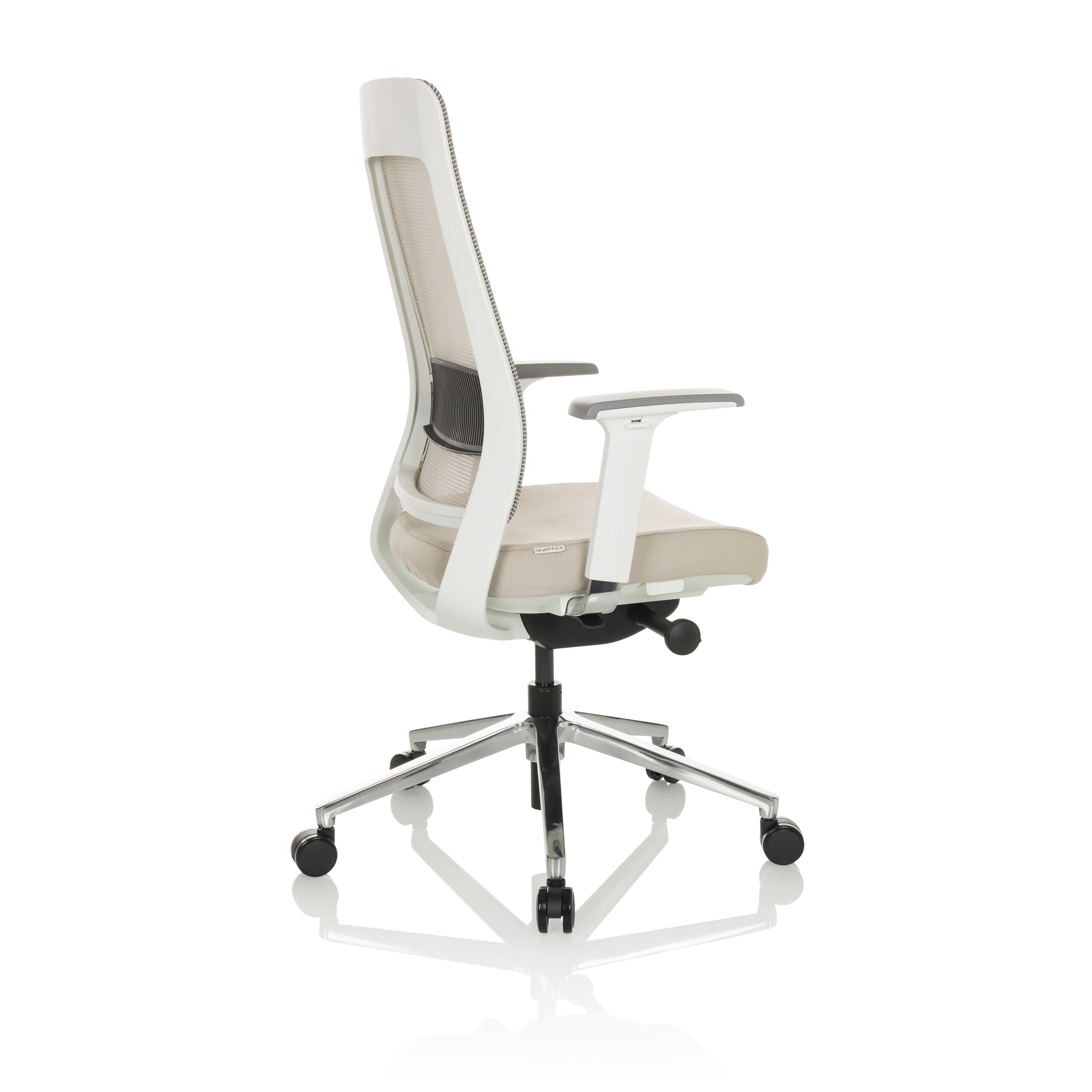 CHIARO T2 WHITE Bürostuhl Netzstoff Grau