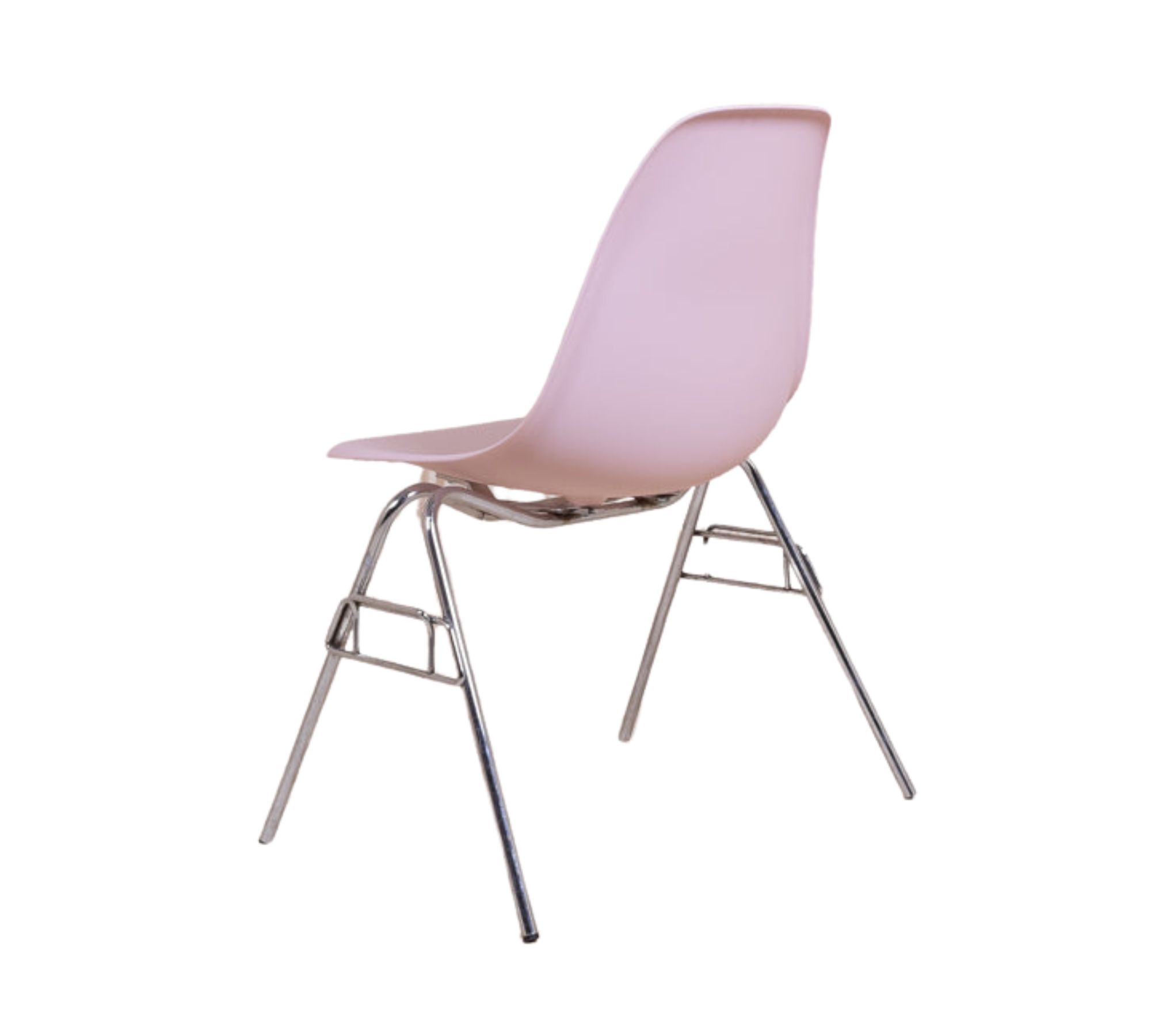 Eames DSS Plastic Side Chair Zartrosé