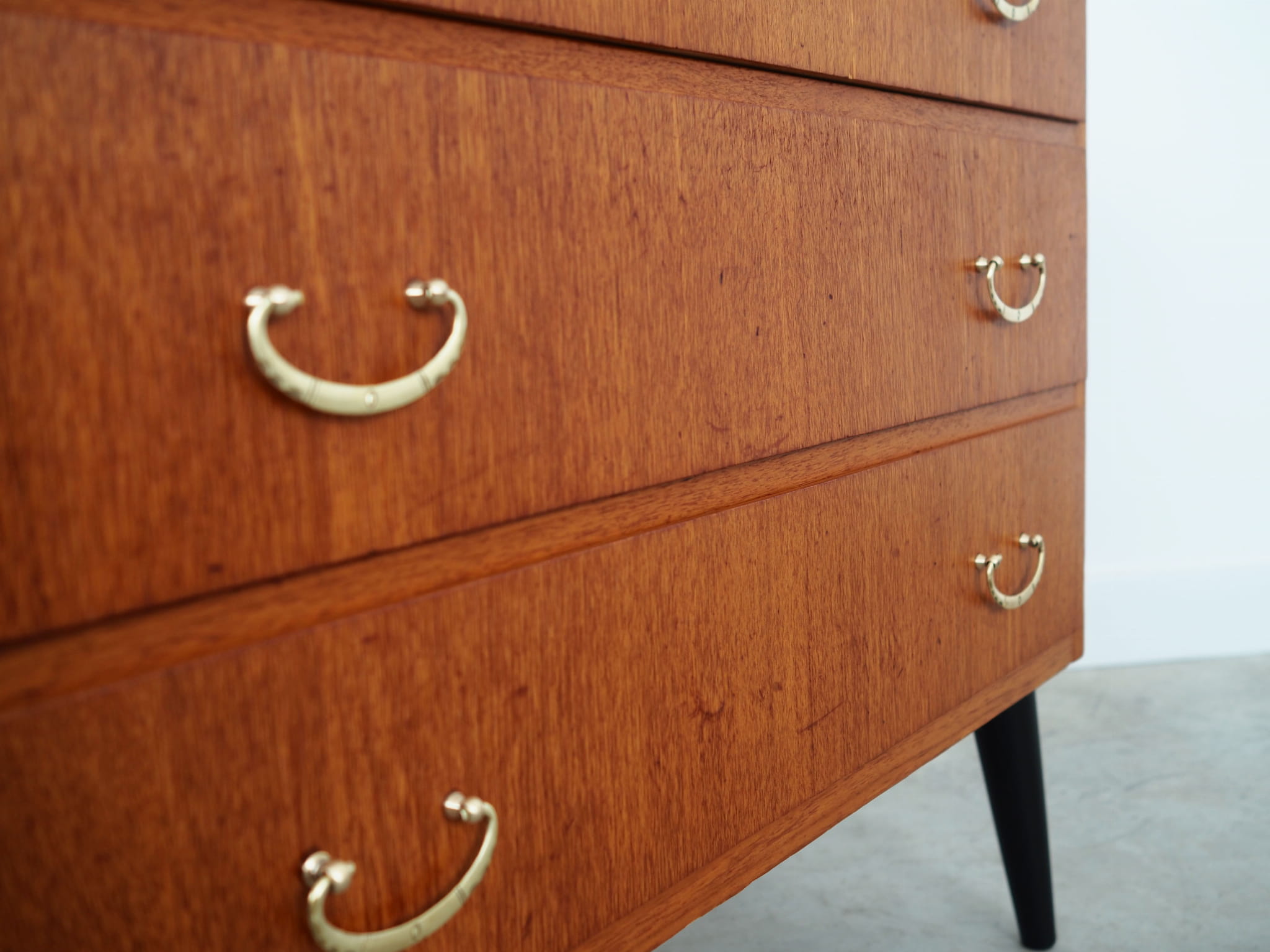Vintage Kommode Teakholz Braun 1970er Jahre