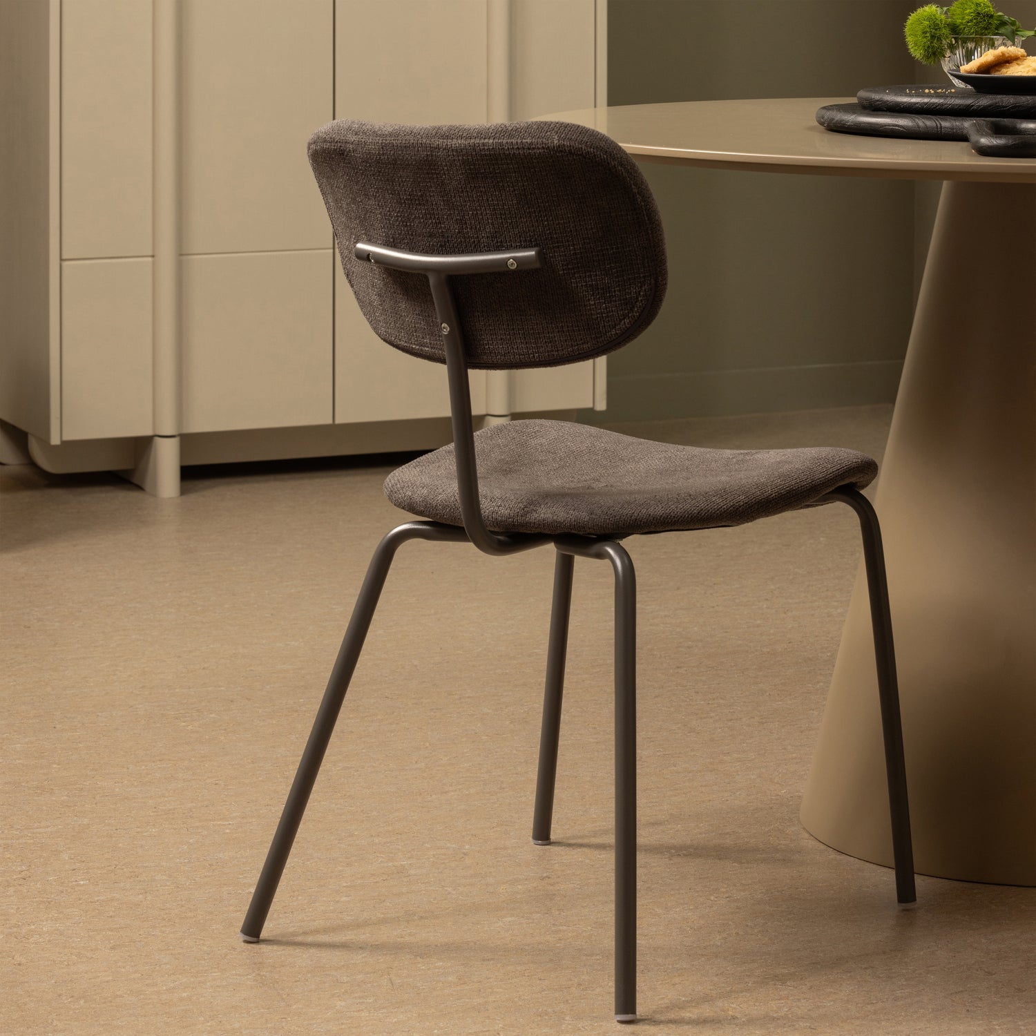 2x Link Dining chair Dark brown